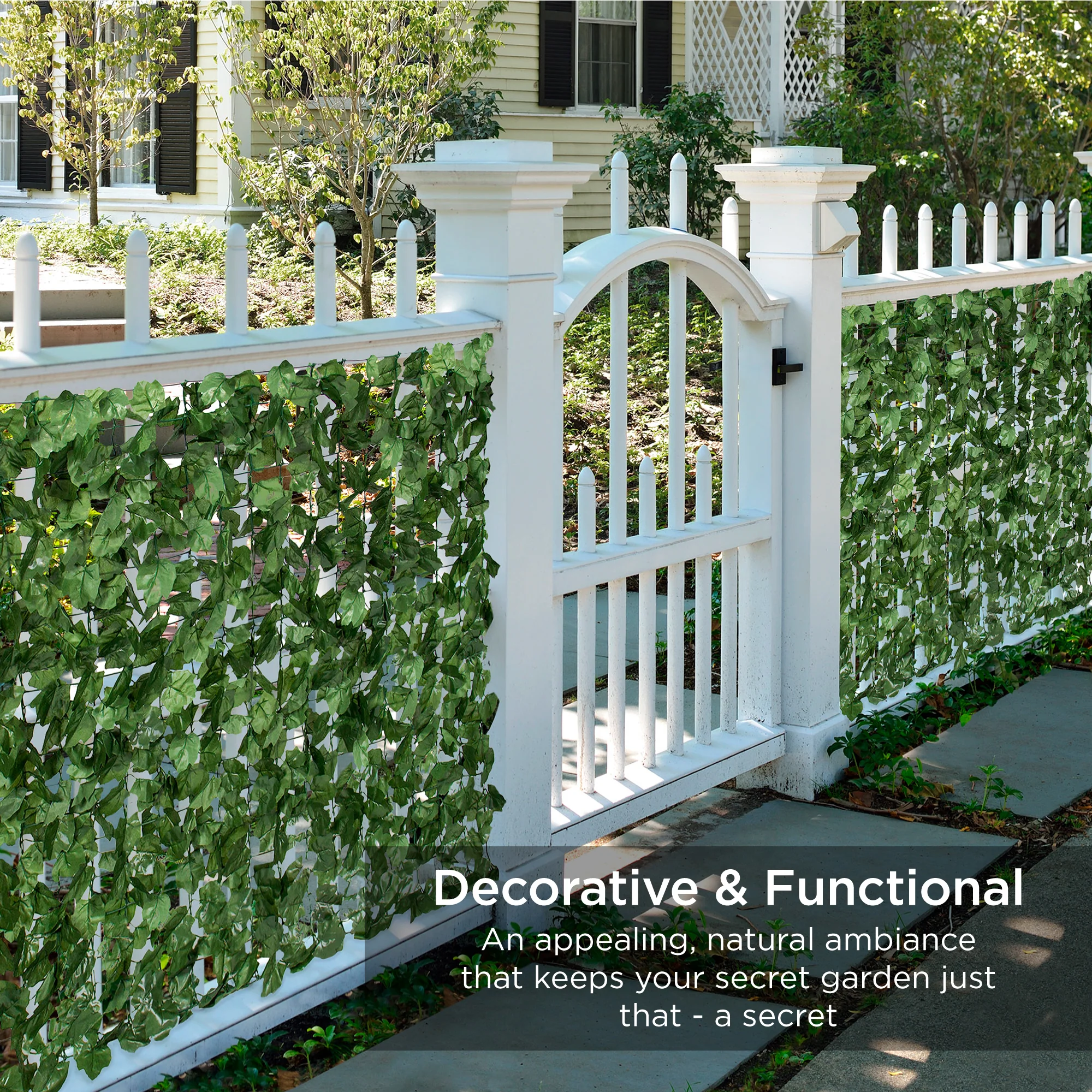 Outdoor Faux Ivy Privacy Screen Fence - Image 9