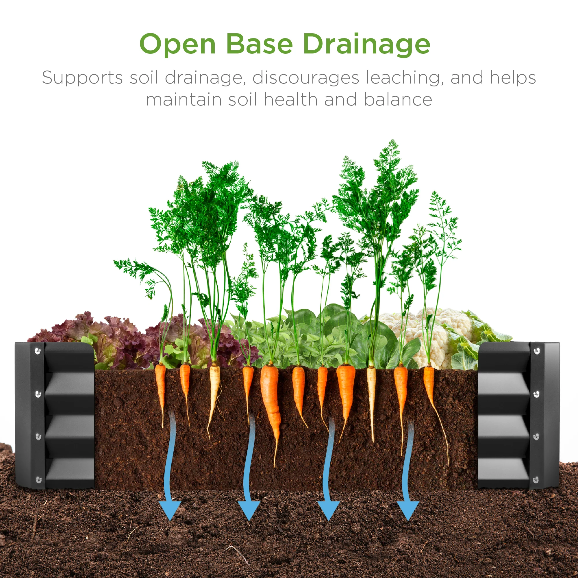 Outdoor Metal Raised Garden Bed for Vegetables, Flowers, Herbs - 6x3x1ft - Image 11