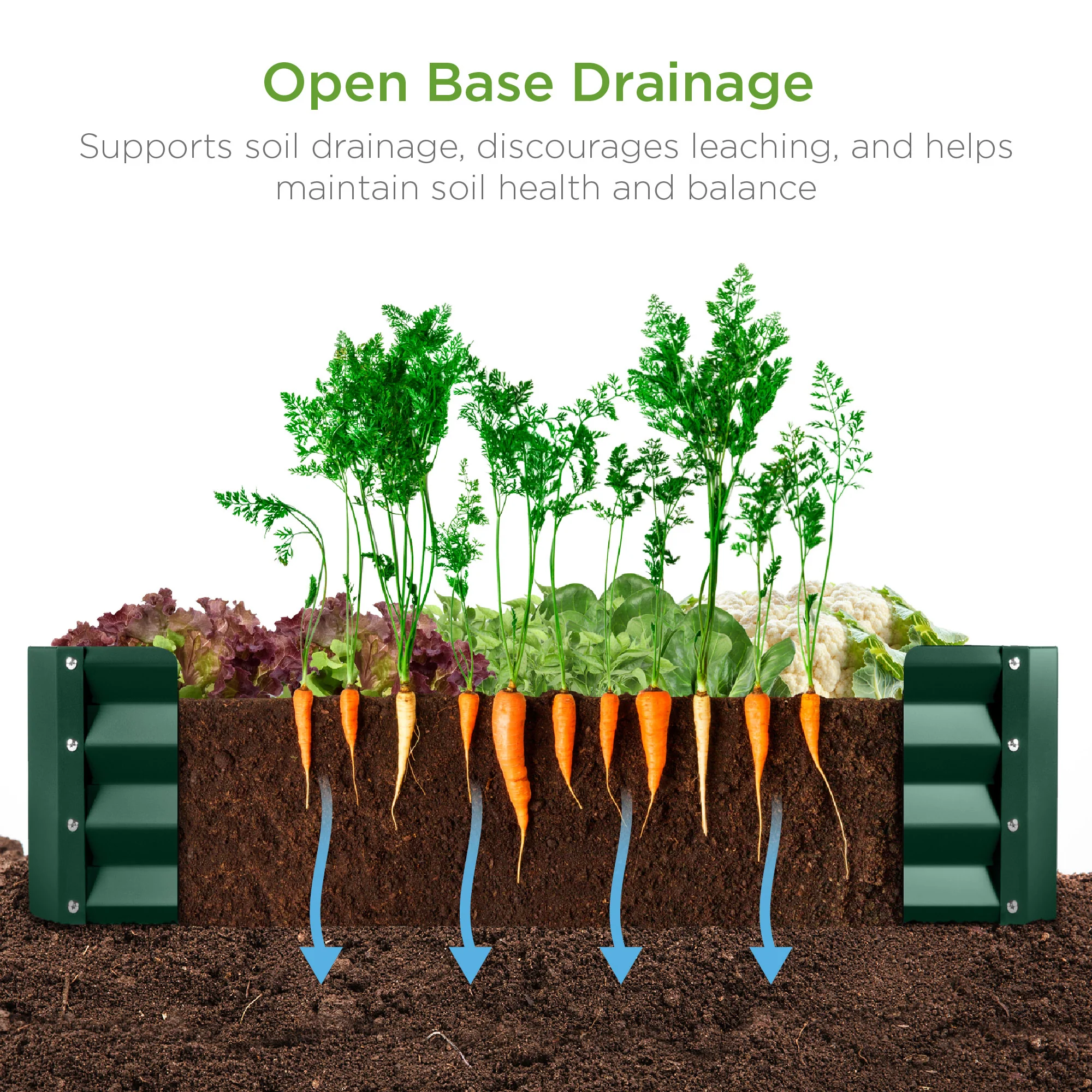 Outdoor Metal Raised Garden Bed for Vegetables, Flowers, Herbs - 6x3x1ft - Image 4