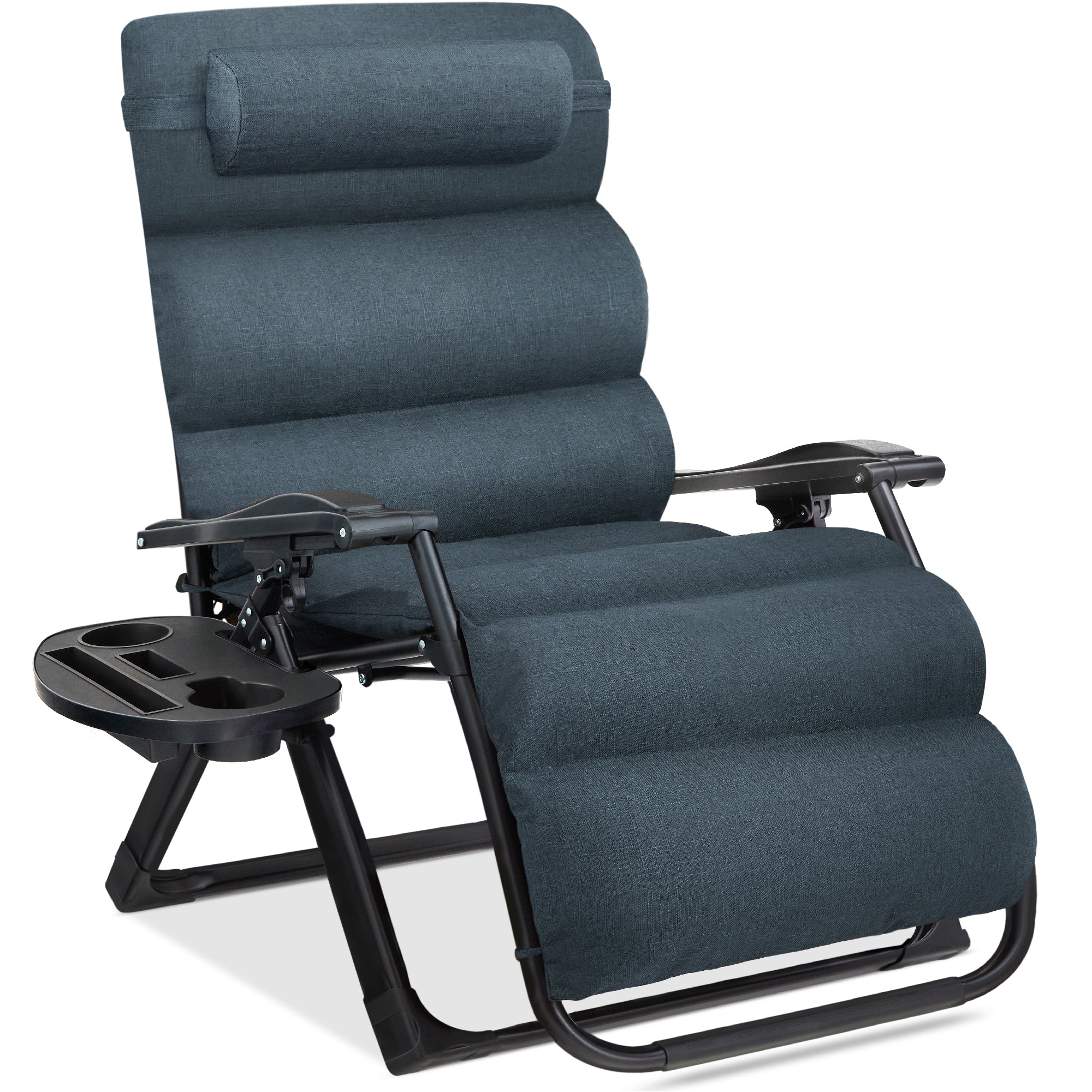 Oversized Zero Gravity Chair, Folding Outdoor Recliner w/ Removable Cushion - Image 15