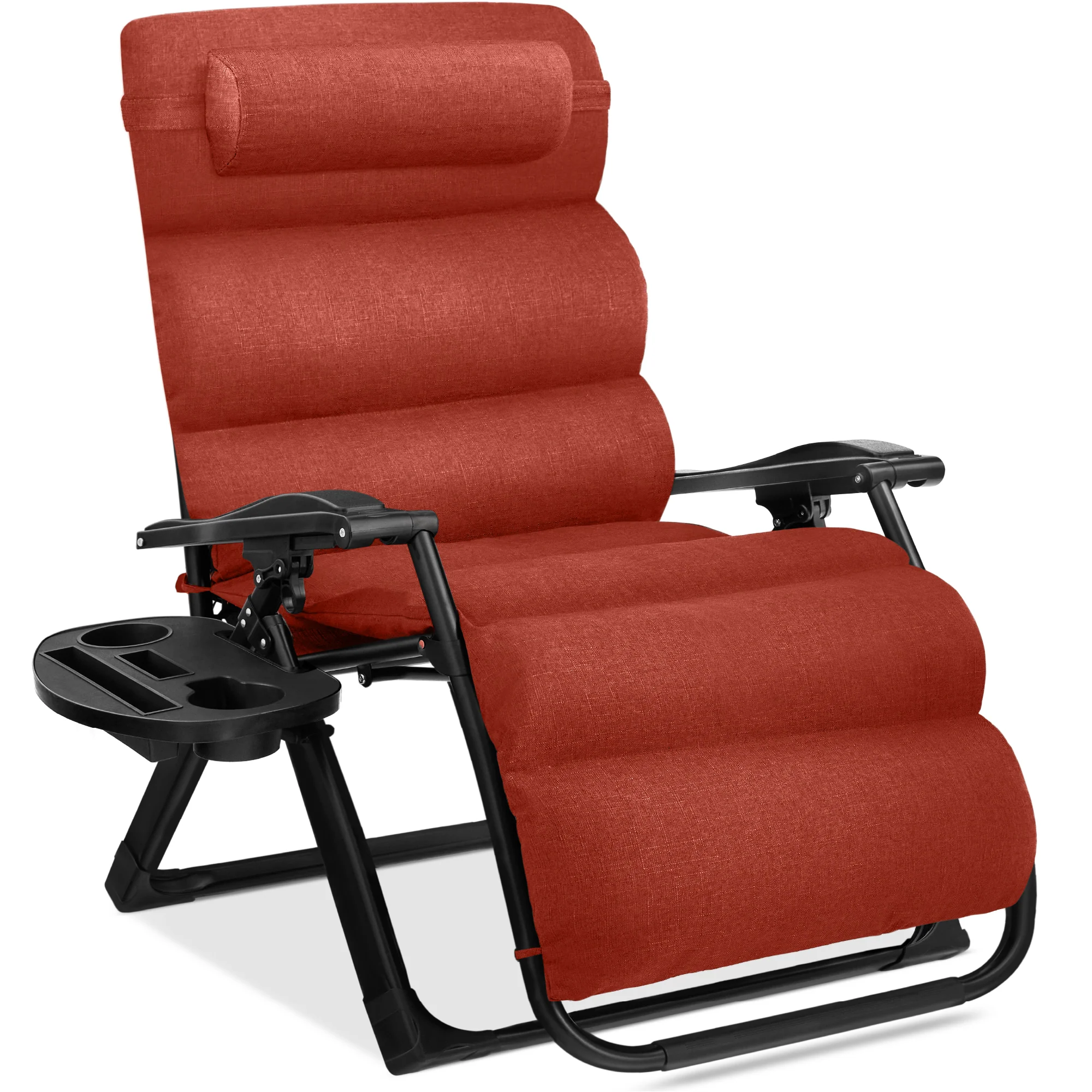 Oversized Zero Gravity Chair, Folding Outdoor Recliner w/ Removable Cushion - Image 85