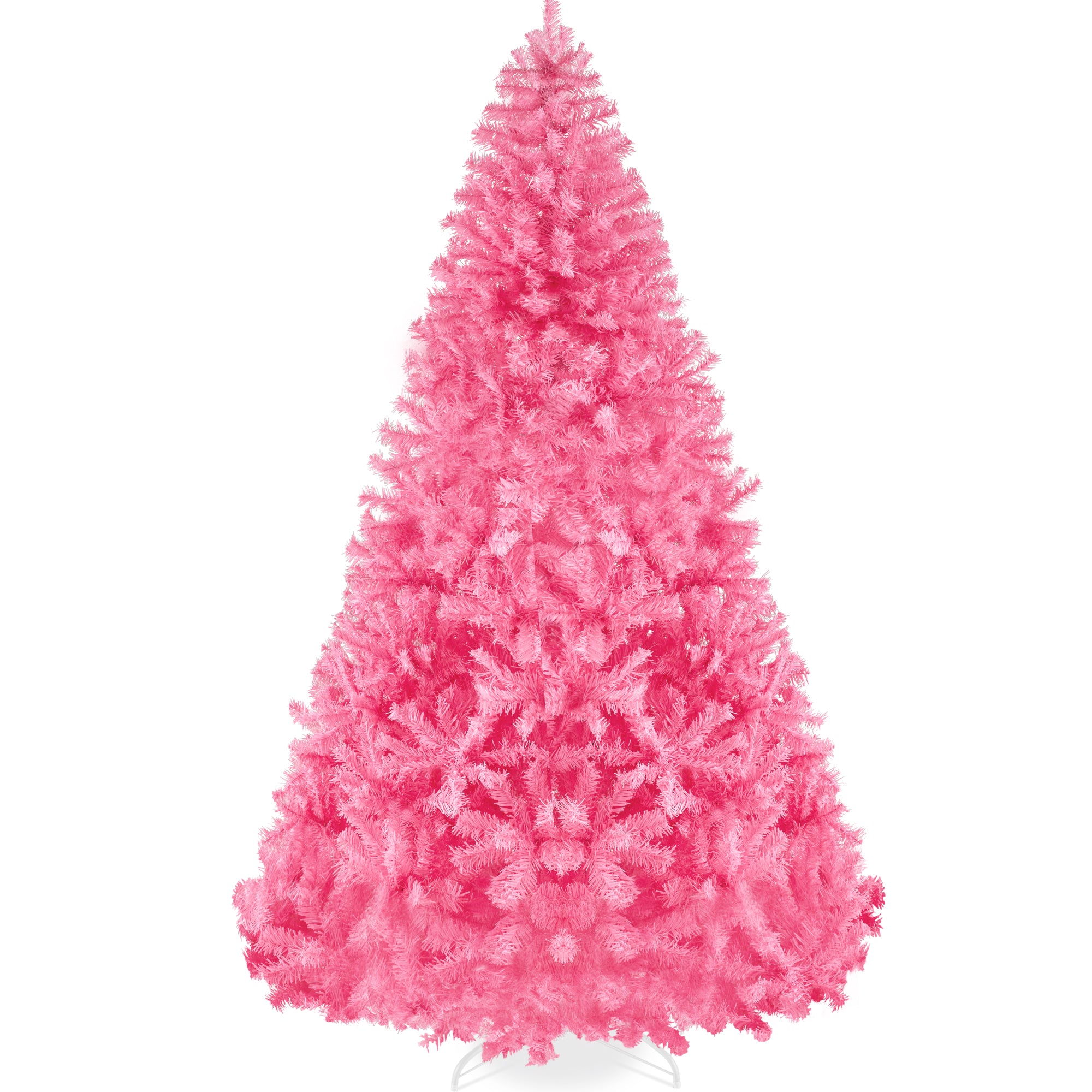 Artificial Pink Christmas Tree, Unlit Pine Design w/Easy Assembly - Image 10