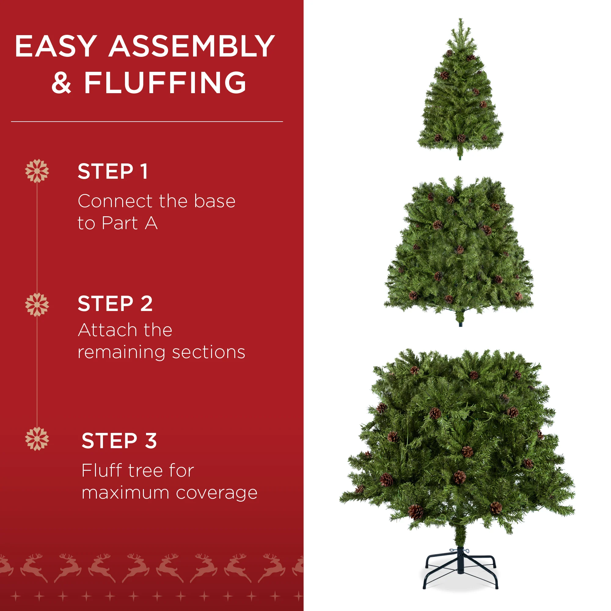 Pre-Decorated Christmas Tree w/ Pinecones - Image 19