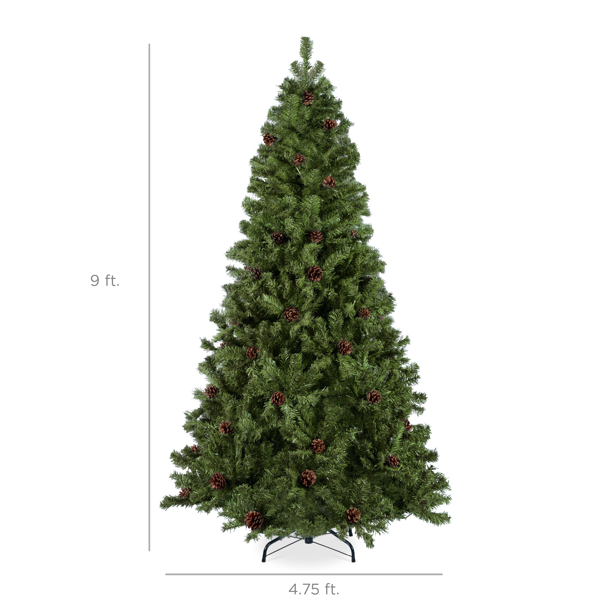Pre-Decorated Christmas Tree w/ Pinecones - Image 2