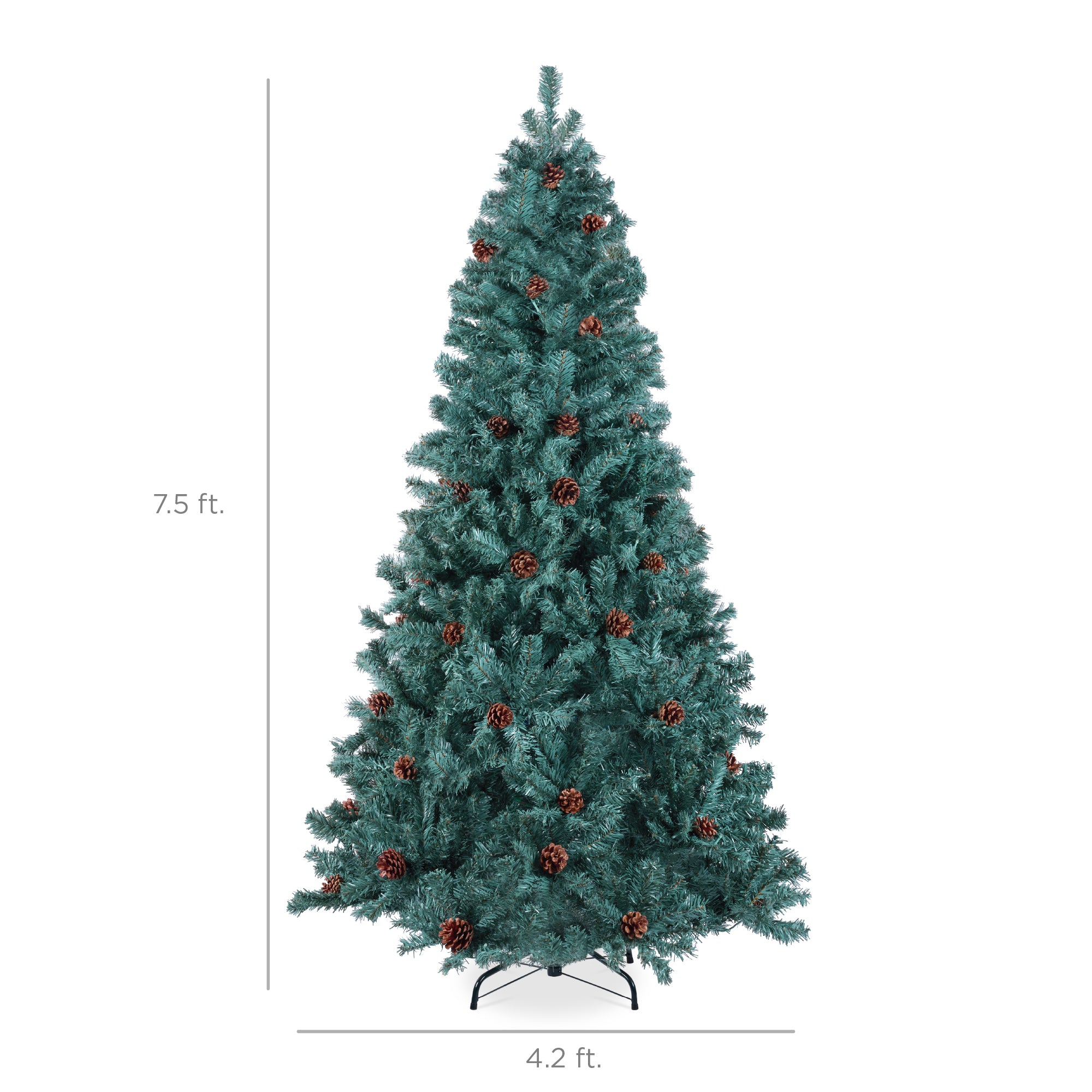 Pre-Decorated Christmas Tree w/ Pinecones - Image 2