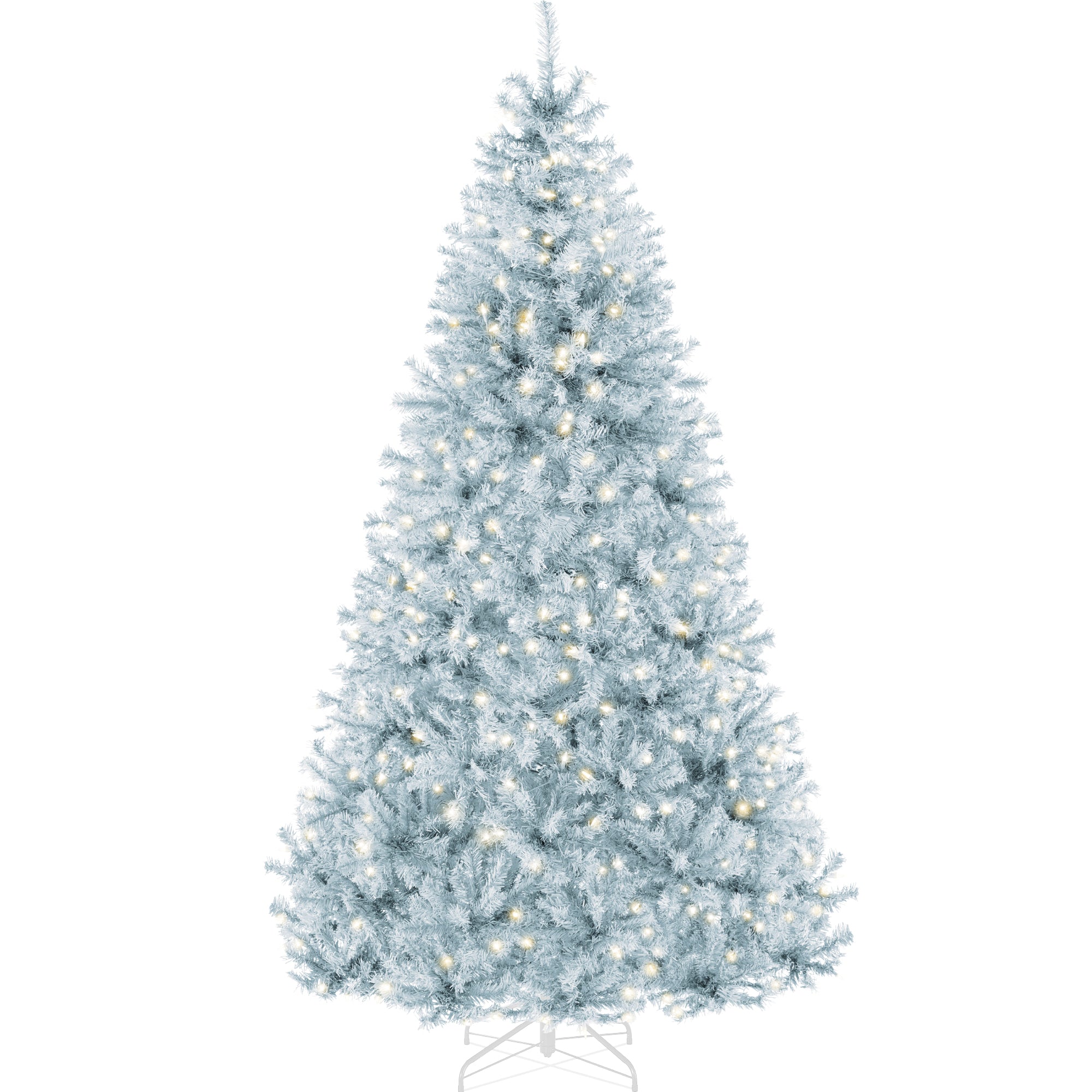 Pre-Lit Artificial Ice Blue Christmas Tree w/ Incandescent Lights - Image 10