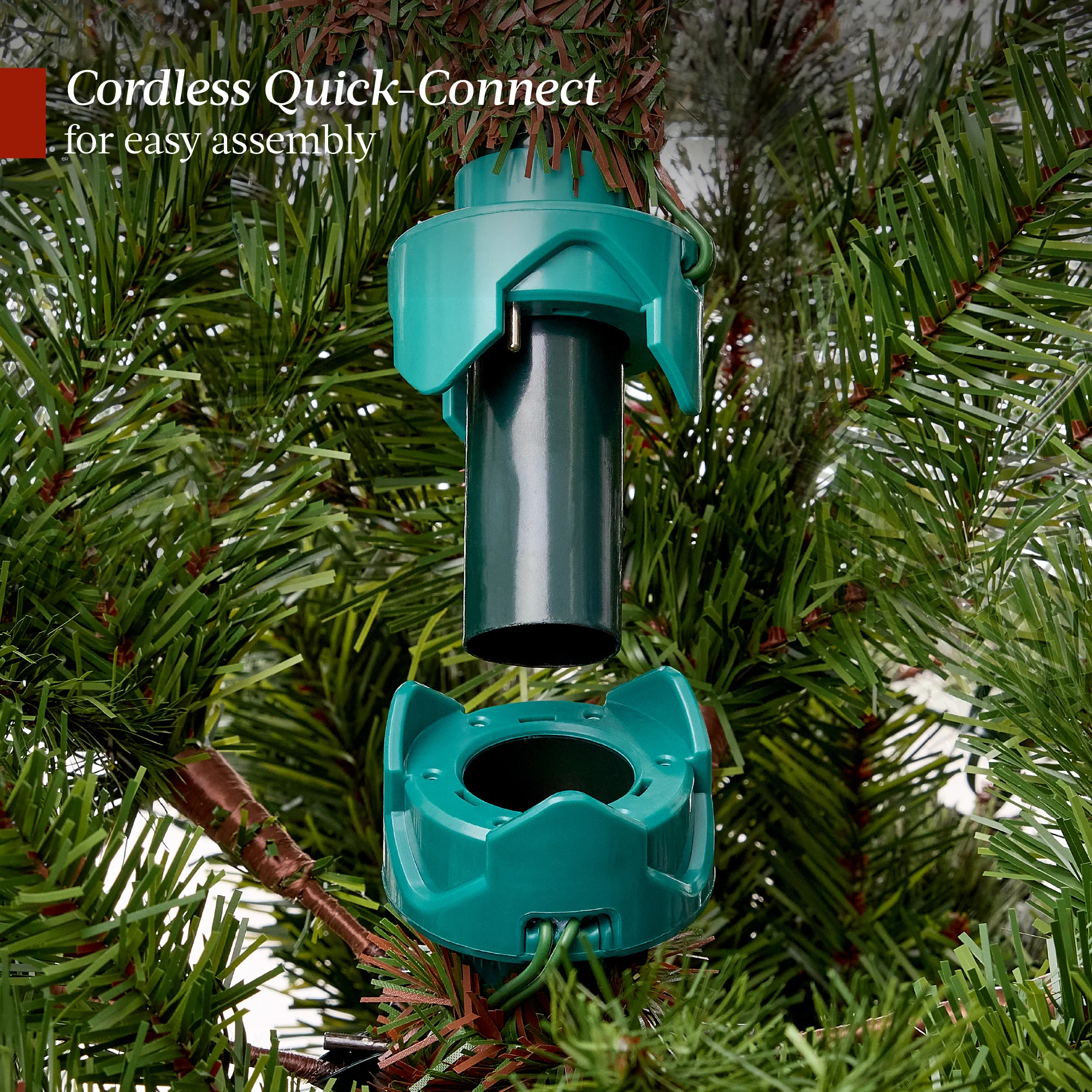 Pre-Lit Artificial Scotch Pine Christmas Tree w/ Metal Stand - Image 17