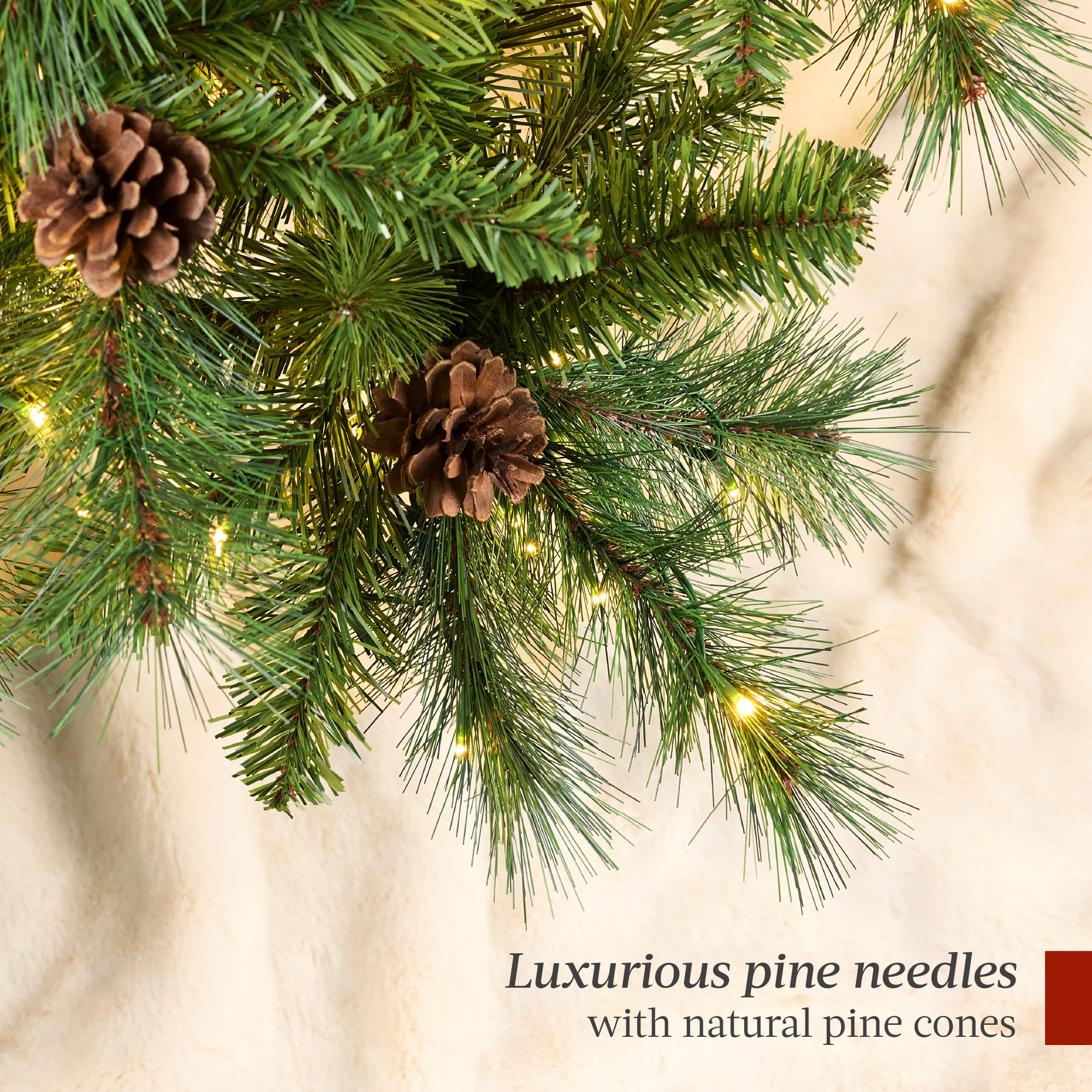 Pre-Lit Artificial Scotch Pine Christmas Tree w/ Metal Stand - Image 25