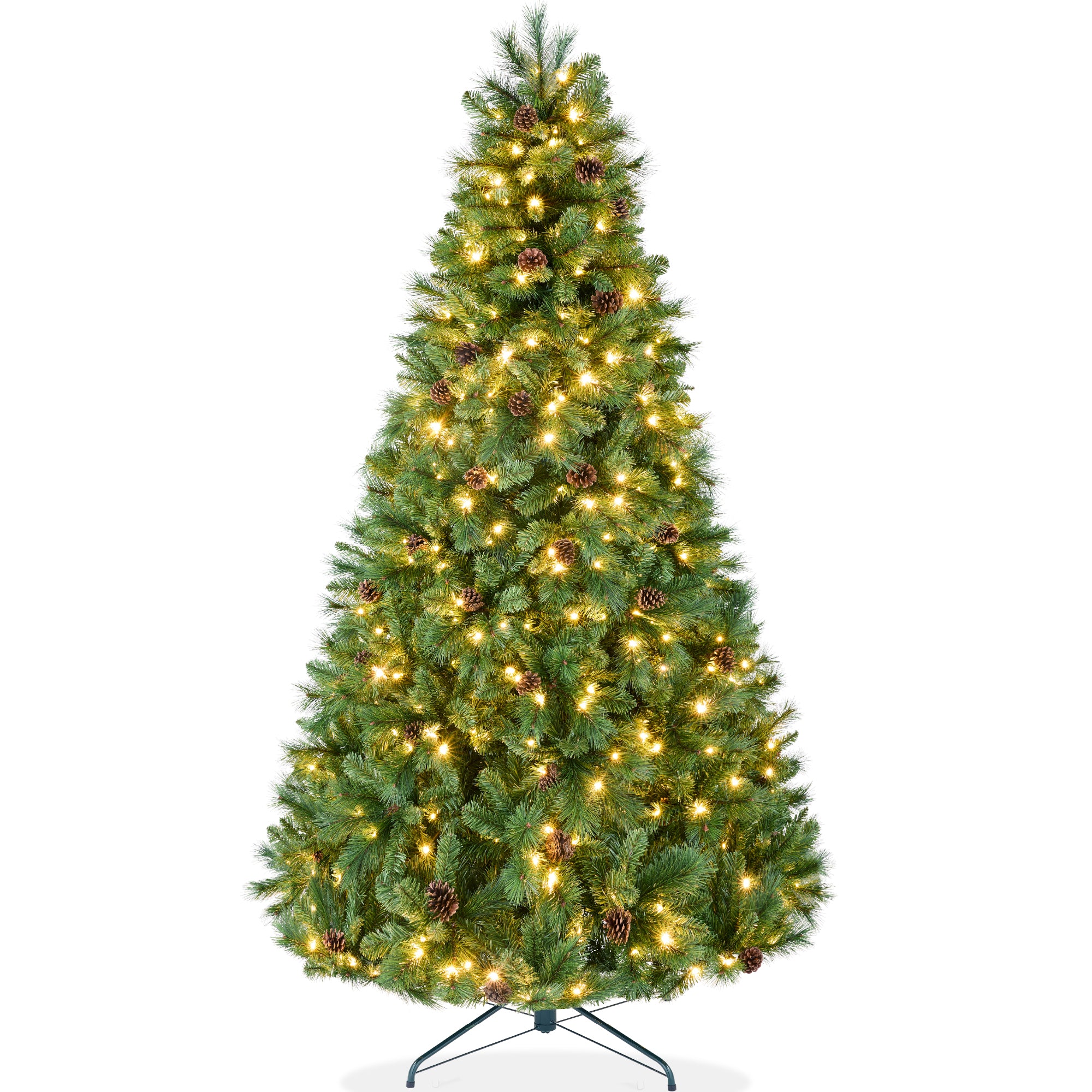 Pre-Lit Artificial Scotch Pine Christmas Tree w/ Metal Stand - Image 28