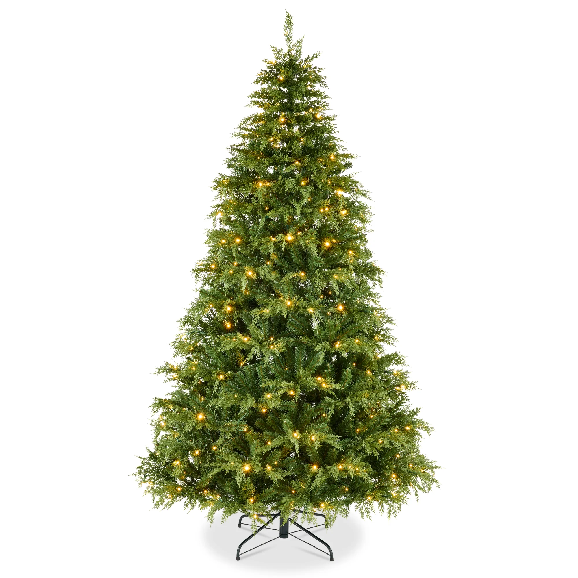 Pre-Lit Cedar Cypress Christmas Tree w/ Twinkling Lights - Image 17