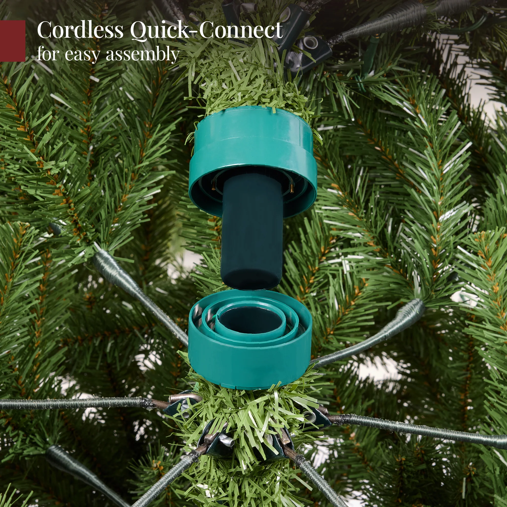Pre-Lit Cedar Cypress Christmas Tree w/ Twinkling Lights - Image 23