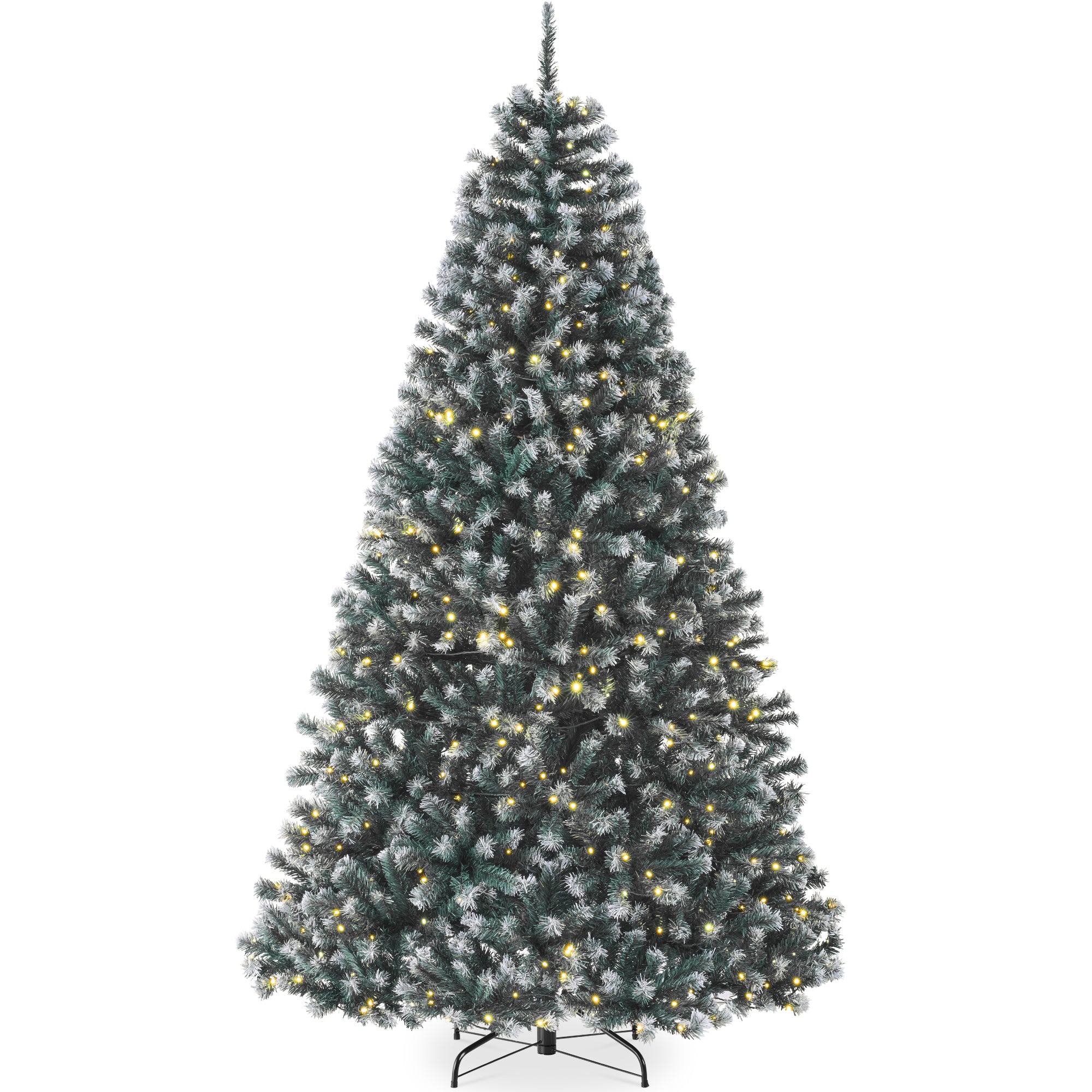 Pre-Lit Frosted Artificial Blue Spruce Christmas Tree, w/Easy Assembly - Image 17