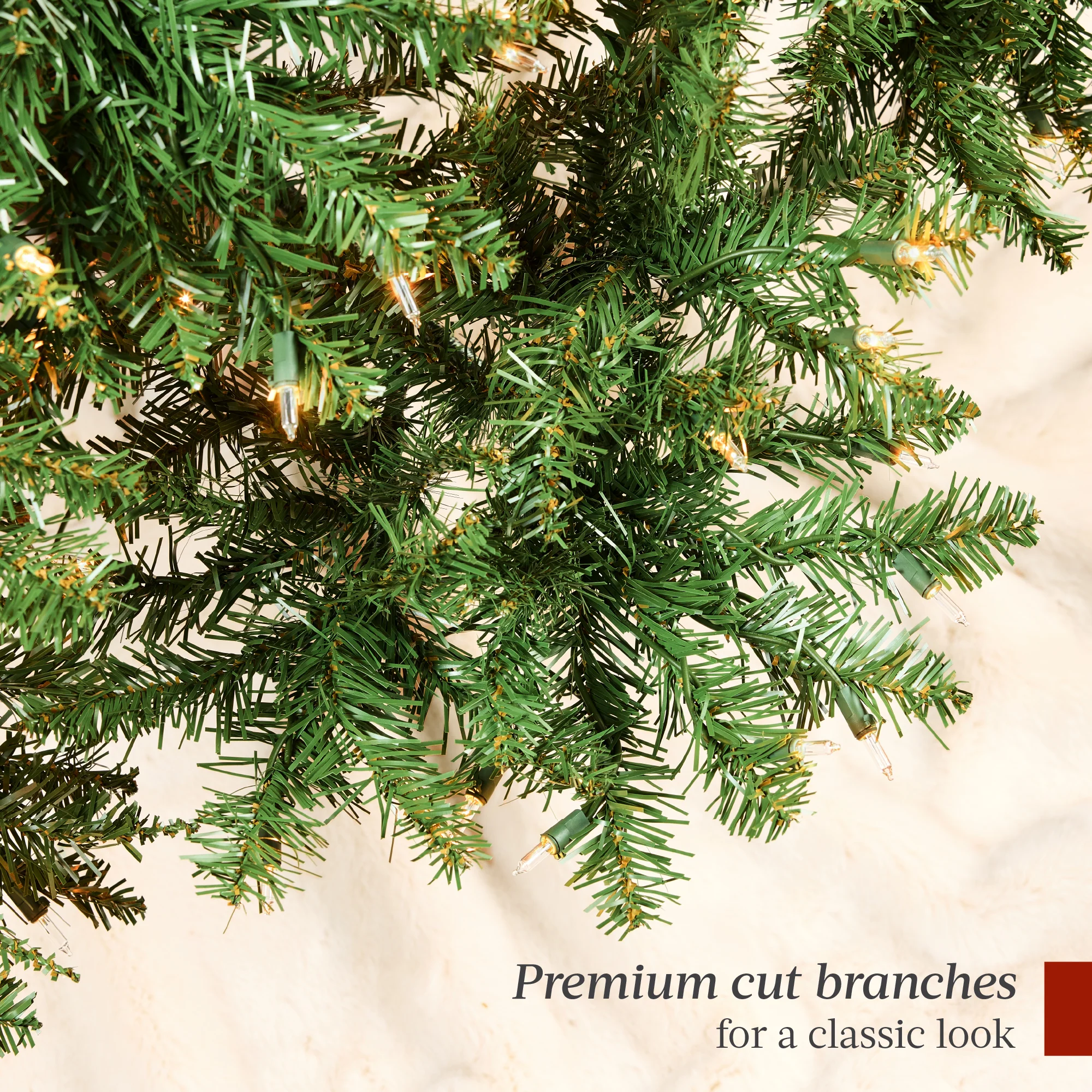 Pre-Lit Hinged Douglas Artificial Christmas Tree w/ Stand - Image 13