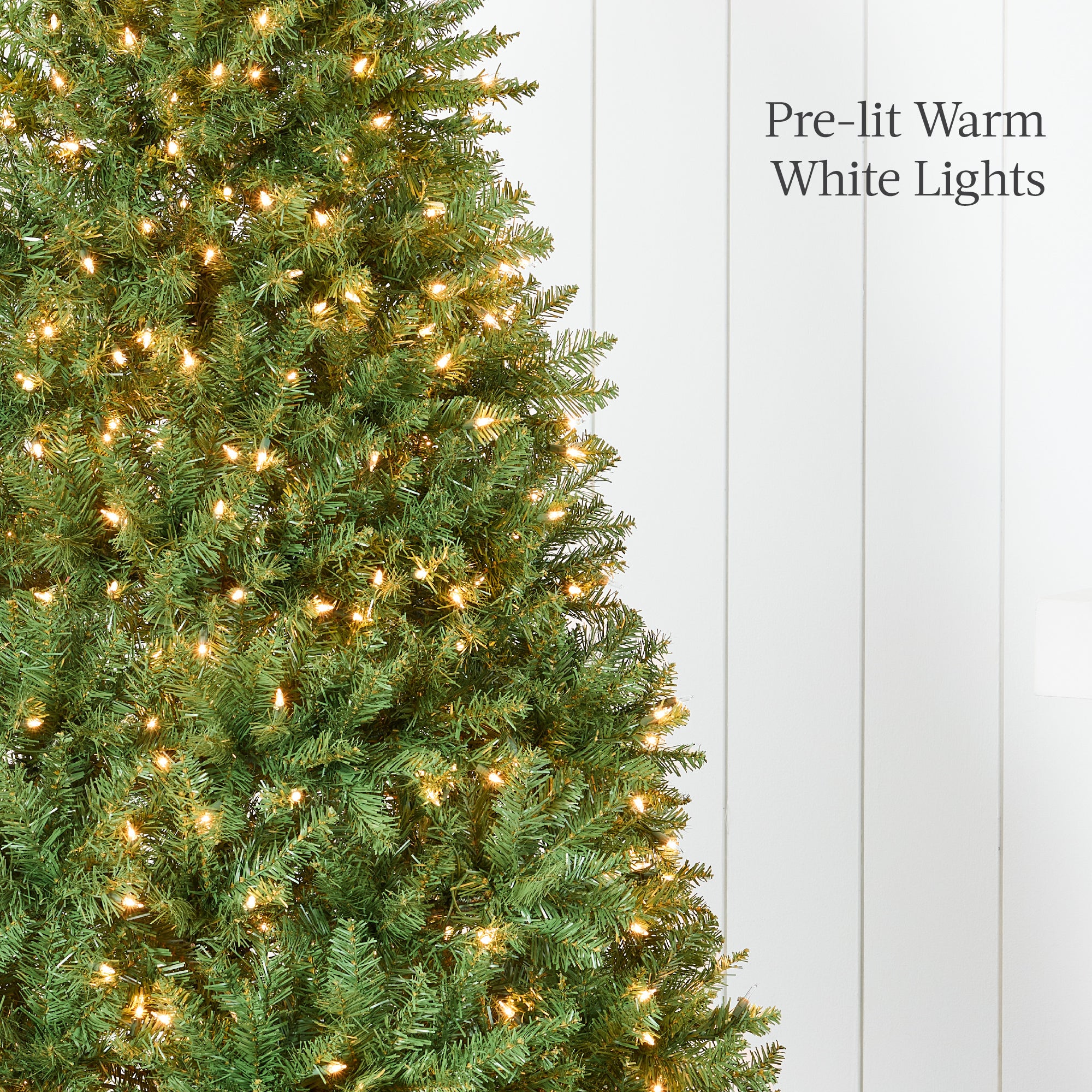 Pre-Lit Hinged Douglas Artificial Christmas Tree w/ Stand - Image 6