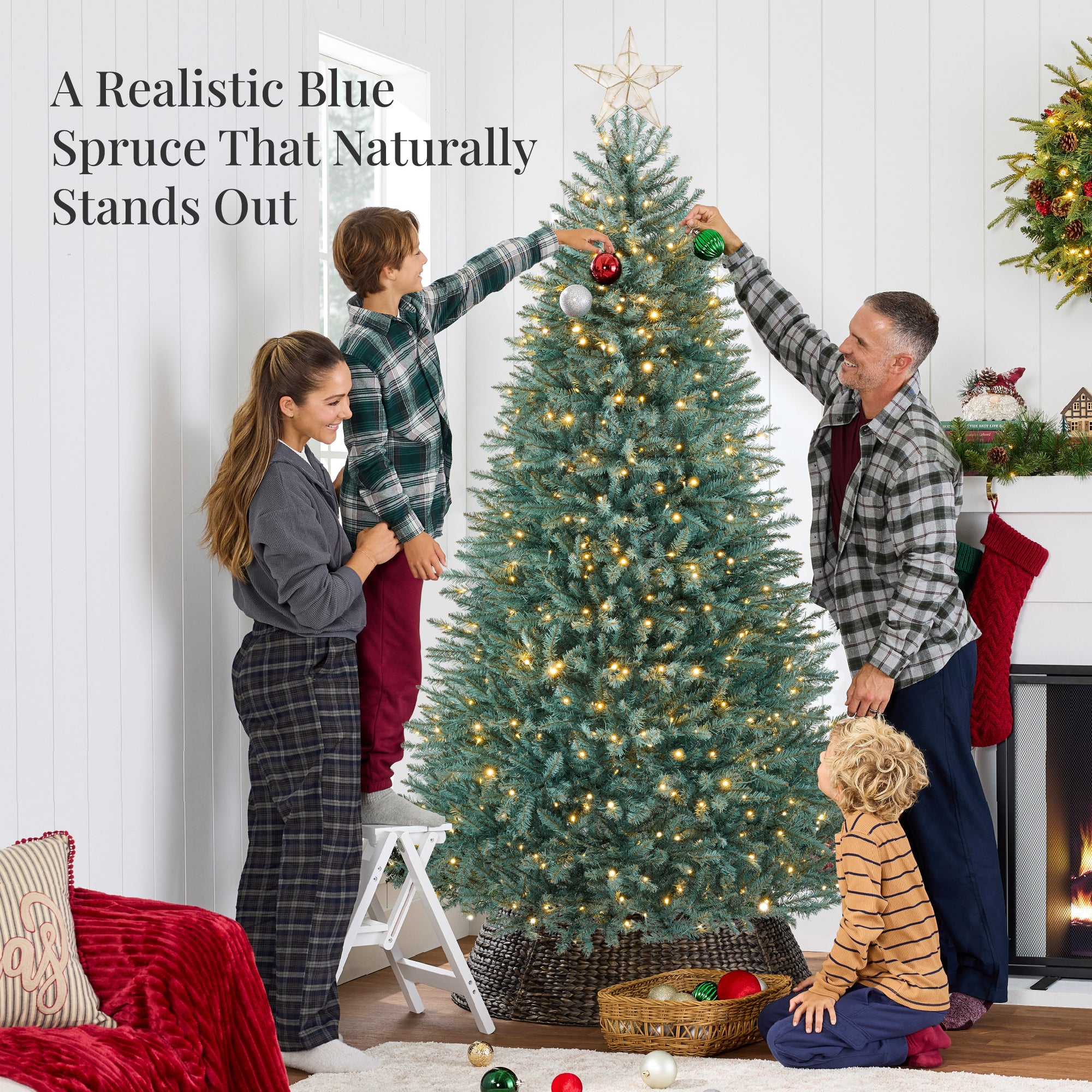 Pre-Lit Premium Artificial Nordic Fir Christmas Tree w/ 2-in-1 Twinkle LEDs - Image 13