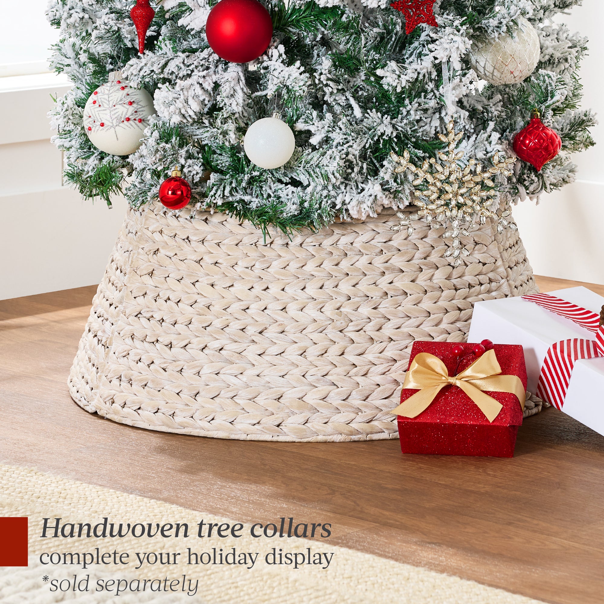 Pre-Lit Snow Flocked Artificial Pencil Christmas Tree w/ Multicolor Lights - Image 40