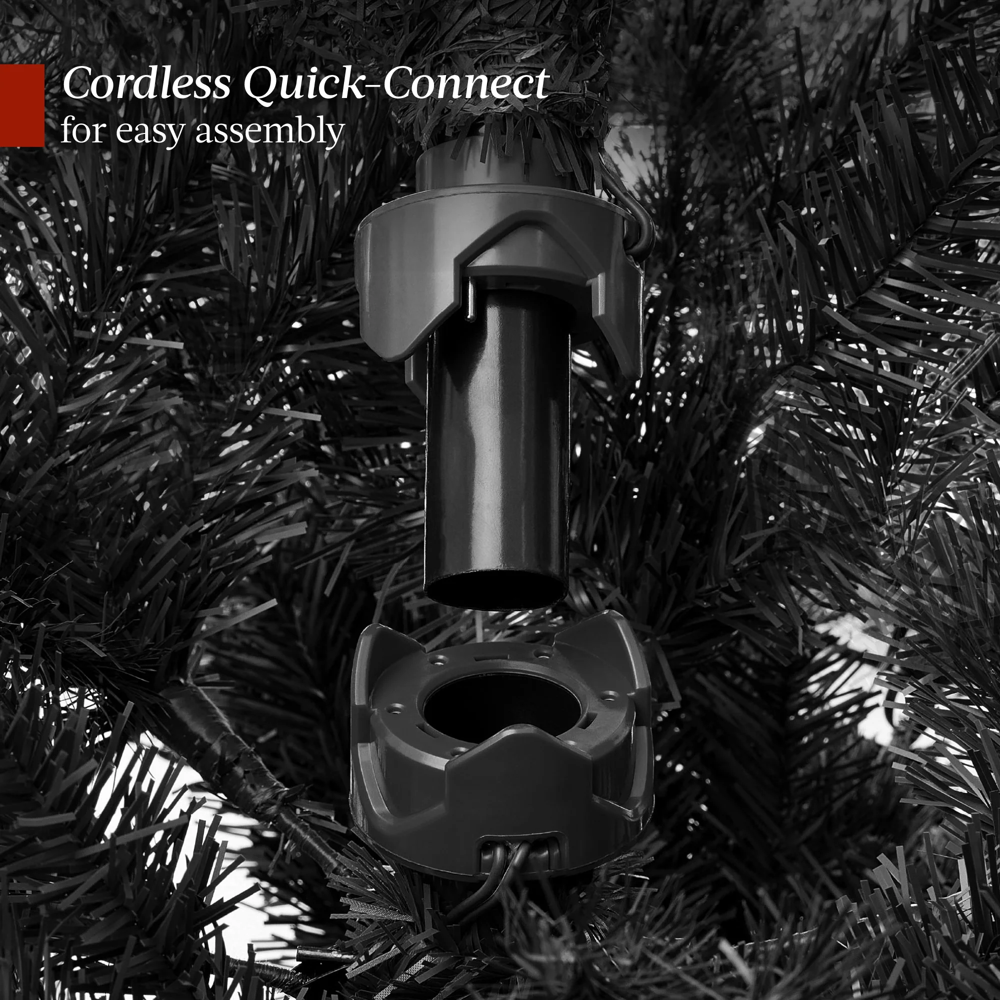 Pre-Lit Sparse Christmas Tree w/ 2-in-1 LED Lights, Cordless Connection - Image 8
