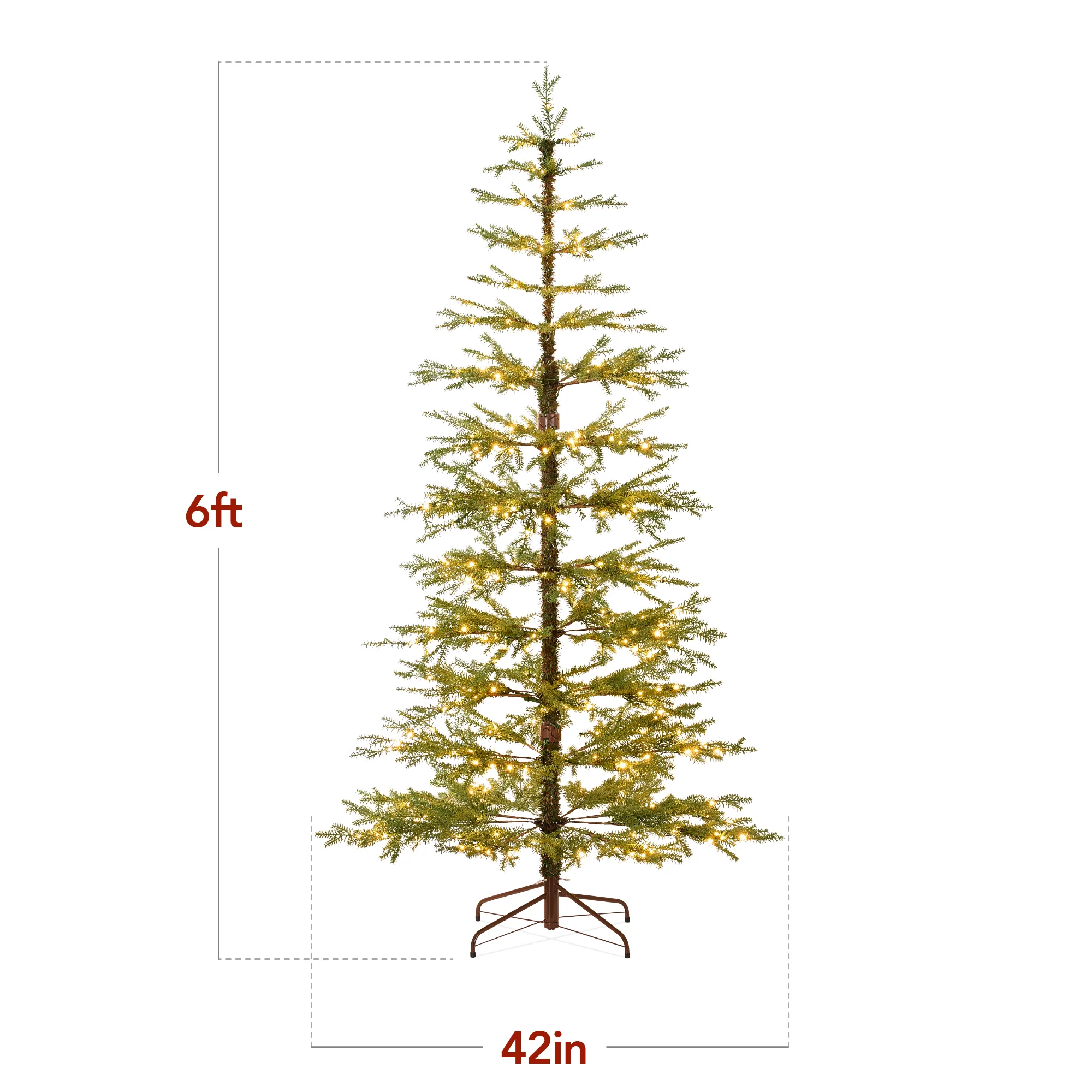 Pre-Lit Sparse Christmas Tree w/ 2-in-1 LED Lights, Cordless Connection - Image 2