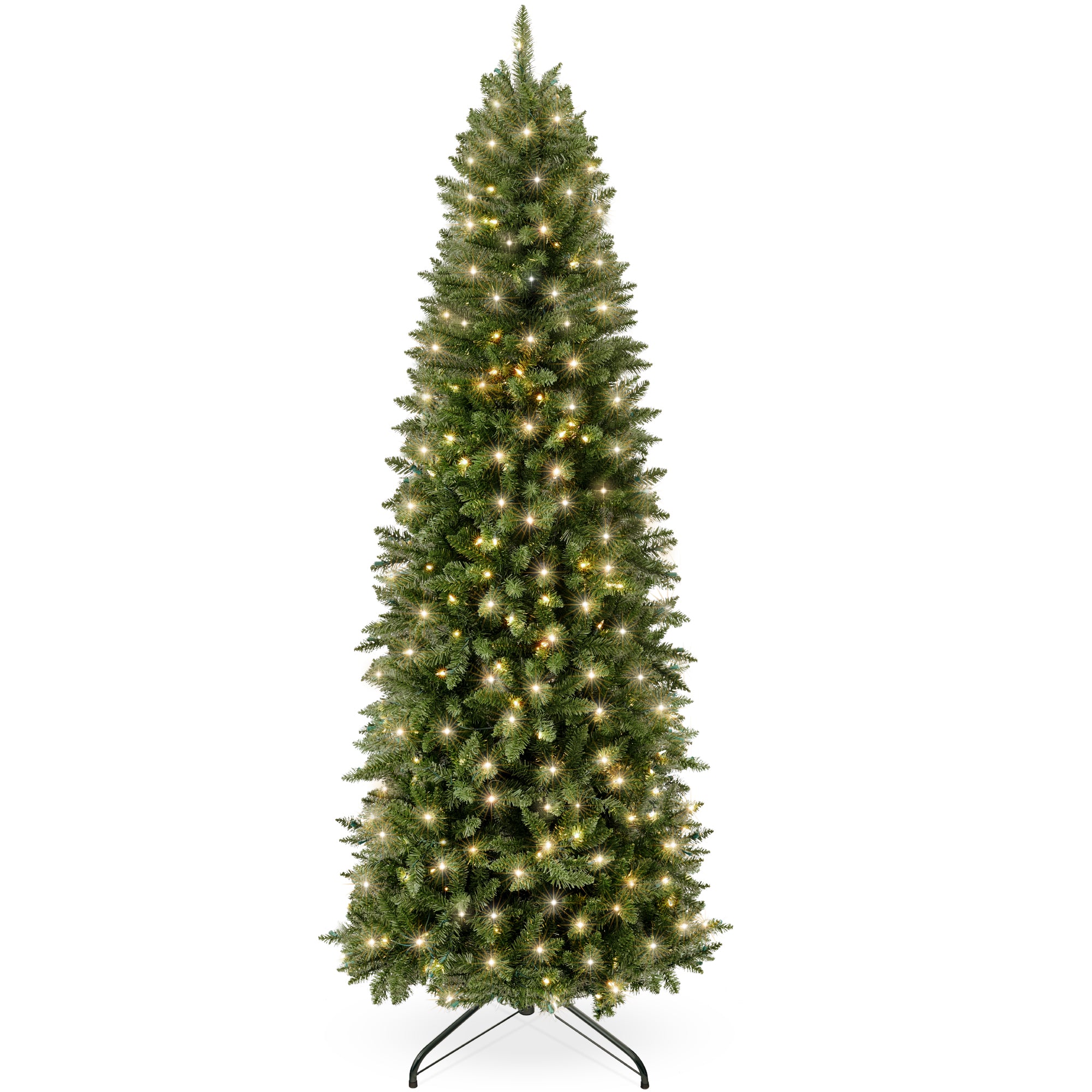 Prelit Spruce Pencil Christmas Tree w/ Incandescent Lights - Image 8