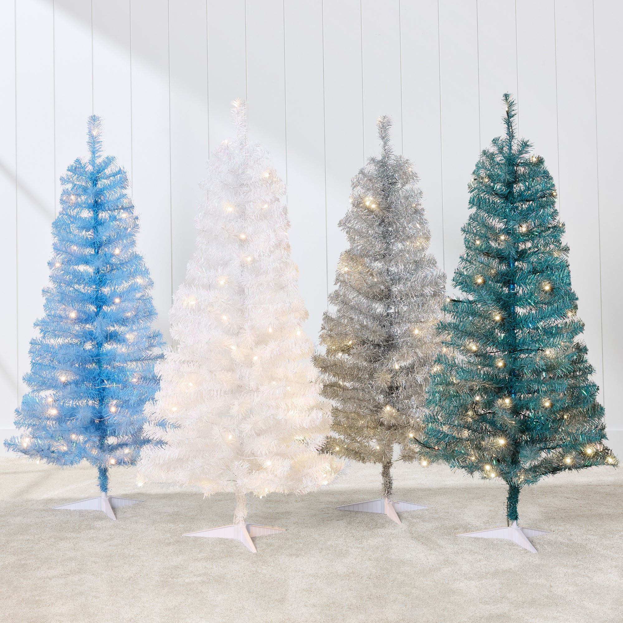 Prelit Colorful Mini Spruce Christmas Tree w/ LED Lights - 4ft - Image 103