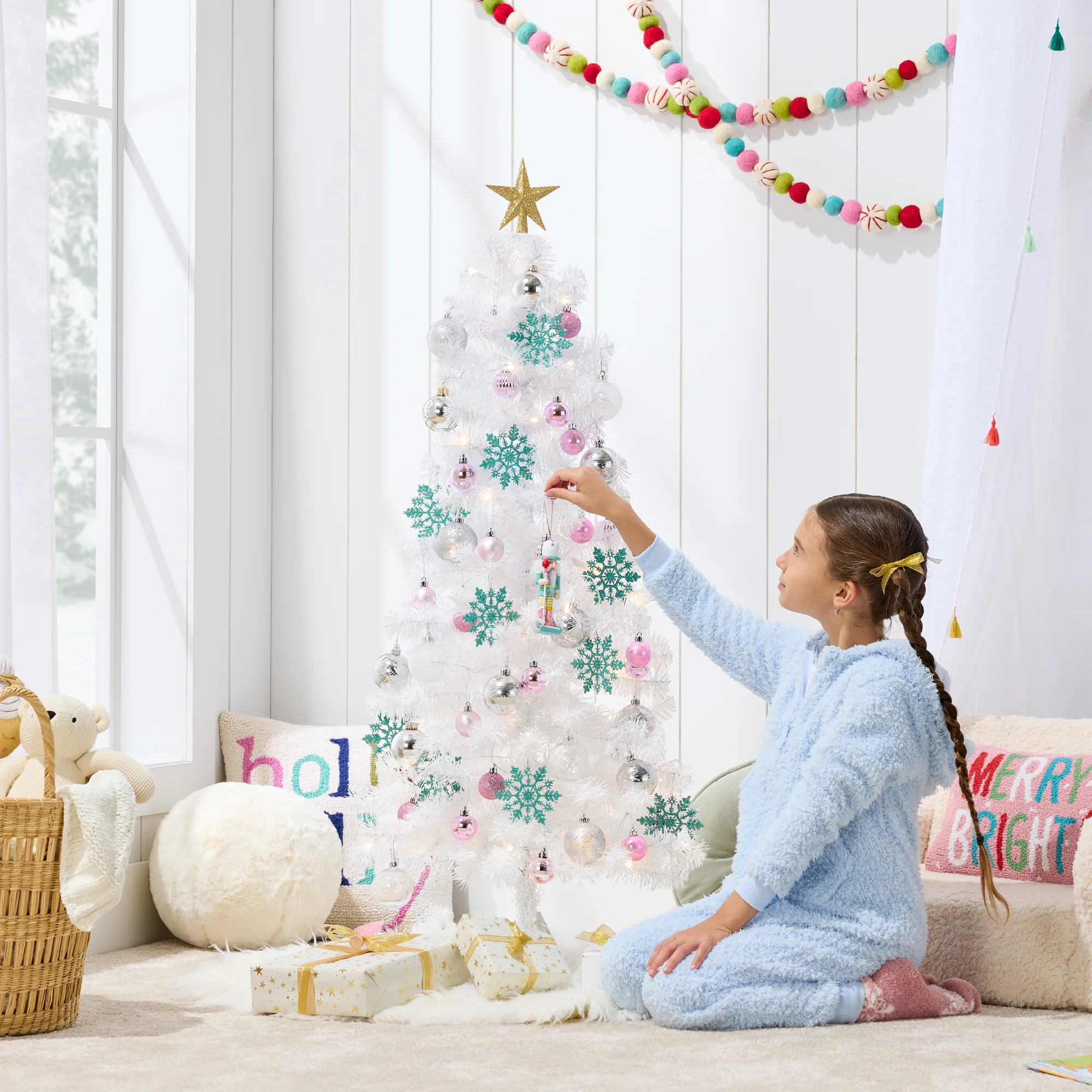 Prelit Colorful Mini Spruce Christmas Tree w/ LED Lights - 4ft - Image 75