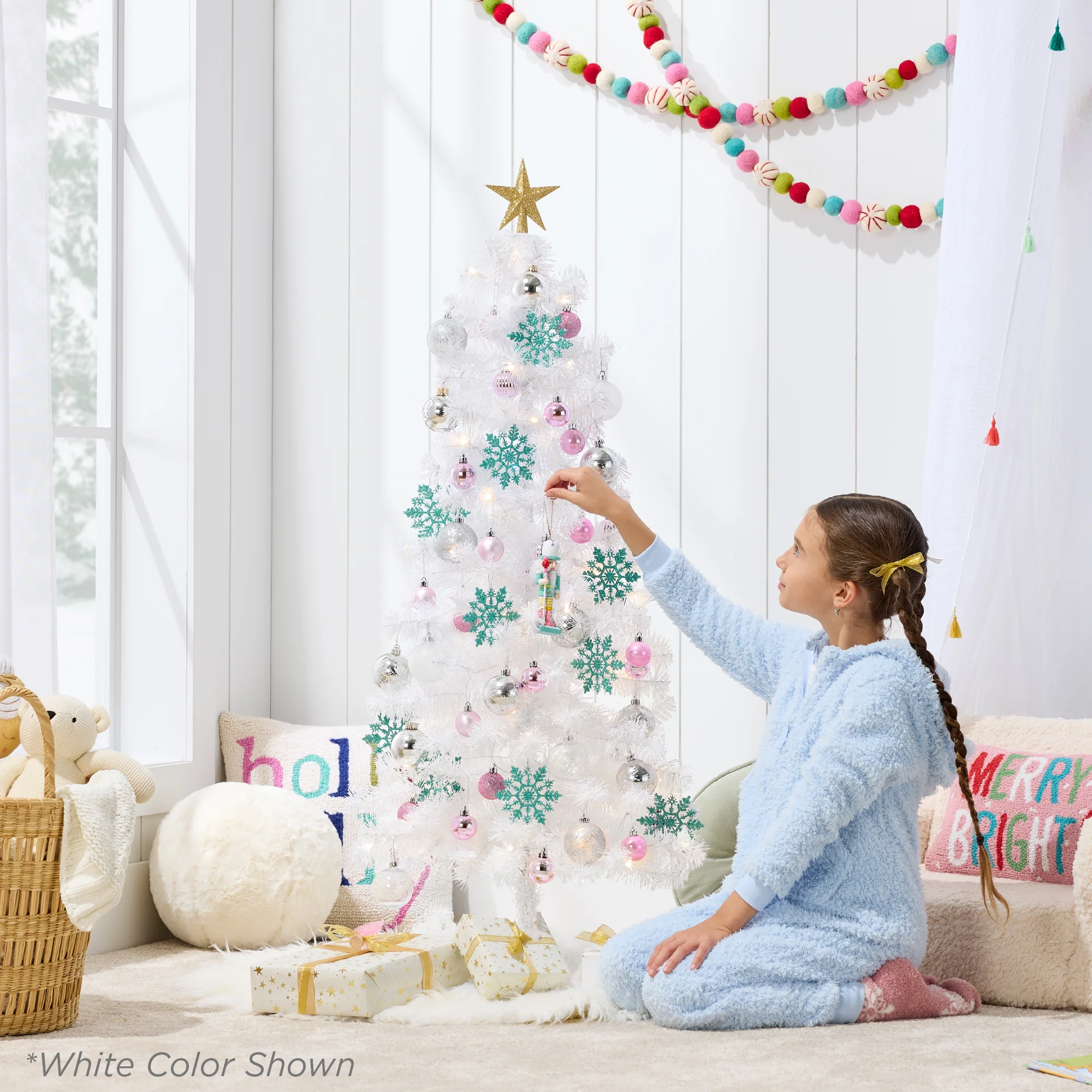 Prelit Colorful Mini Spruce Christmas Tree w/ LED Lights - 4ft - Image 83