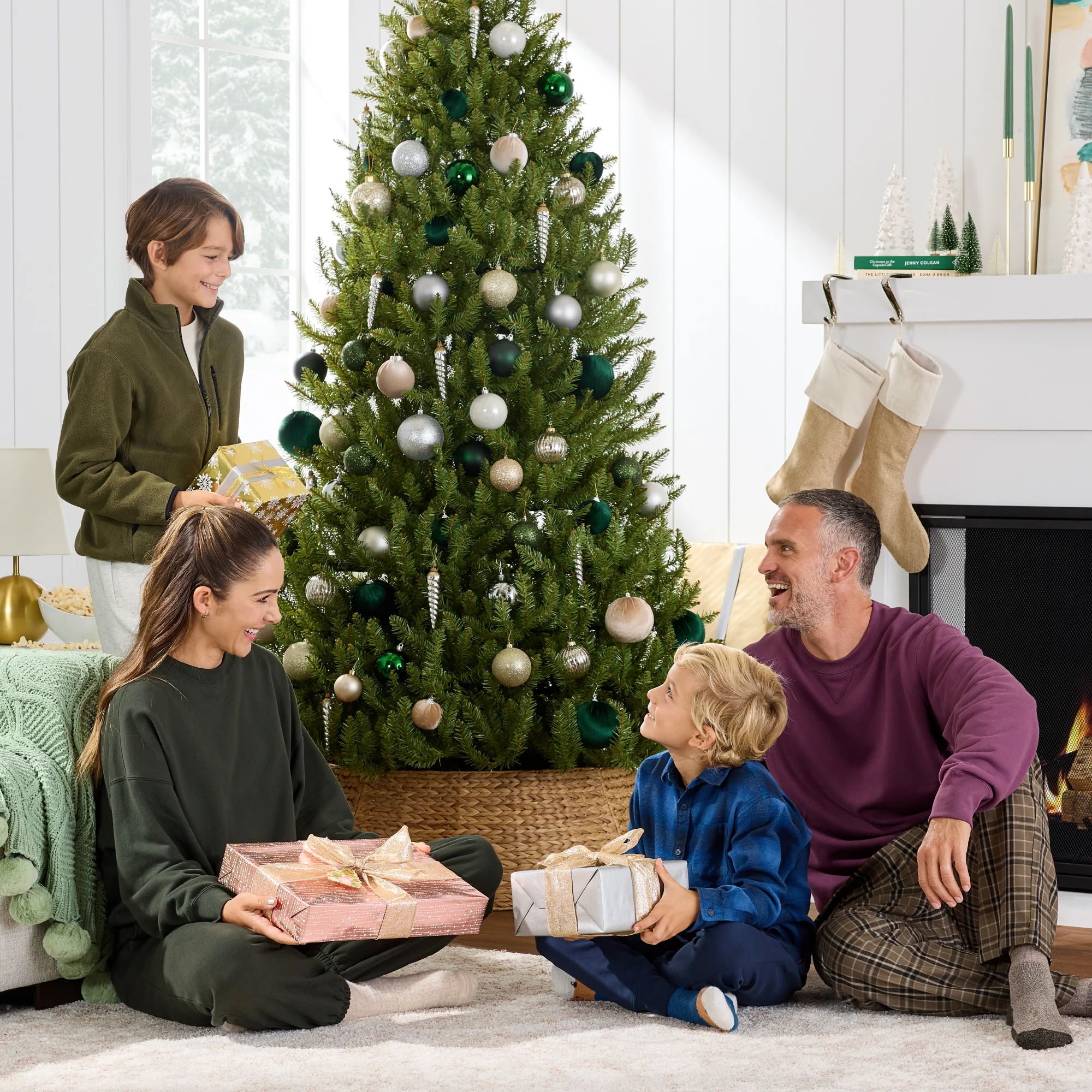 Premium Artificial Nordic Fir Hinged Christmas Tree w/ Foldable Metal Base - Image 20