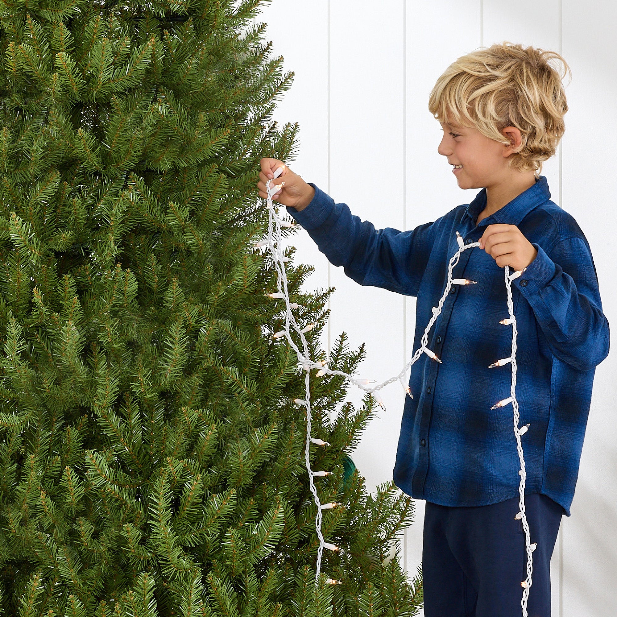 Premium Artificial Nordic Fir Hinged Christmas Tree w/ Foldable Metal Base - Image 22