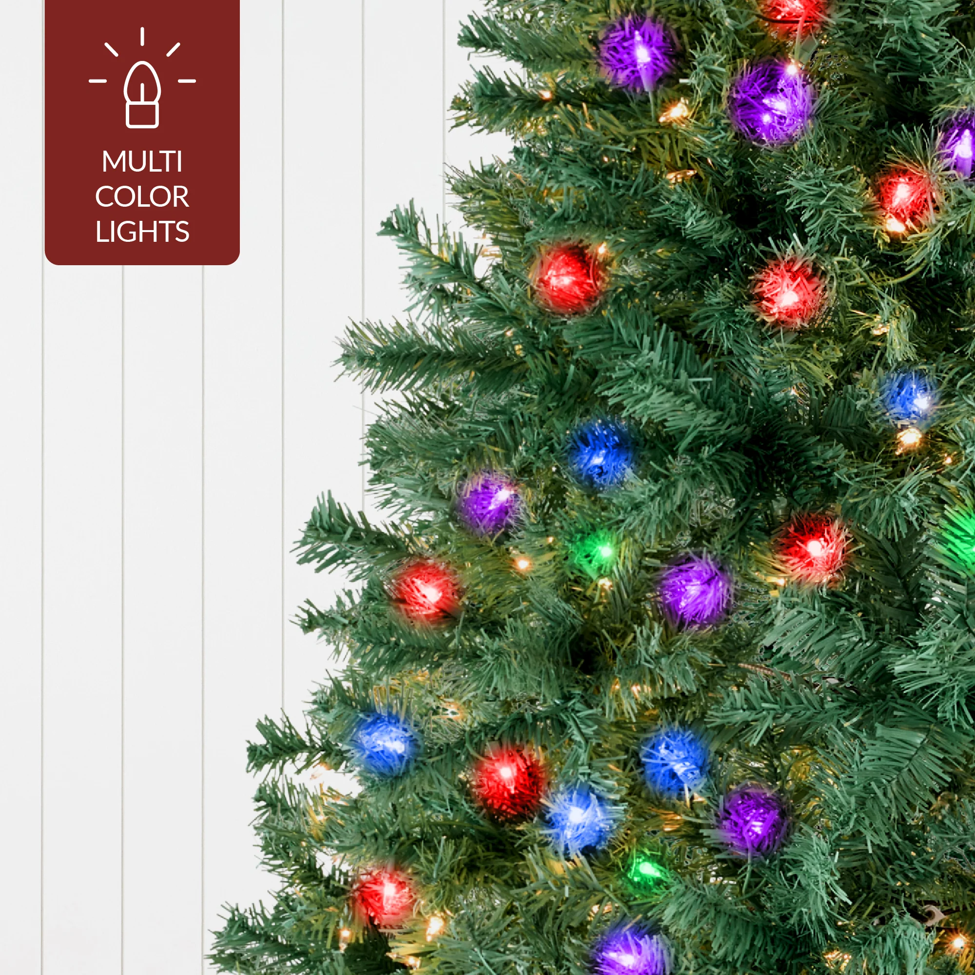 Premium Artificial Pre-Lit Pine Christmas Tree w/ 1,000 Tips, 250 Lights - Image 17