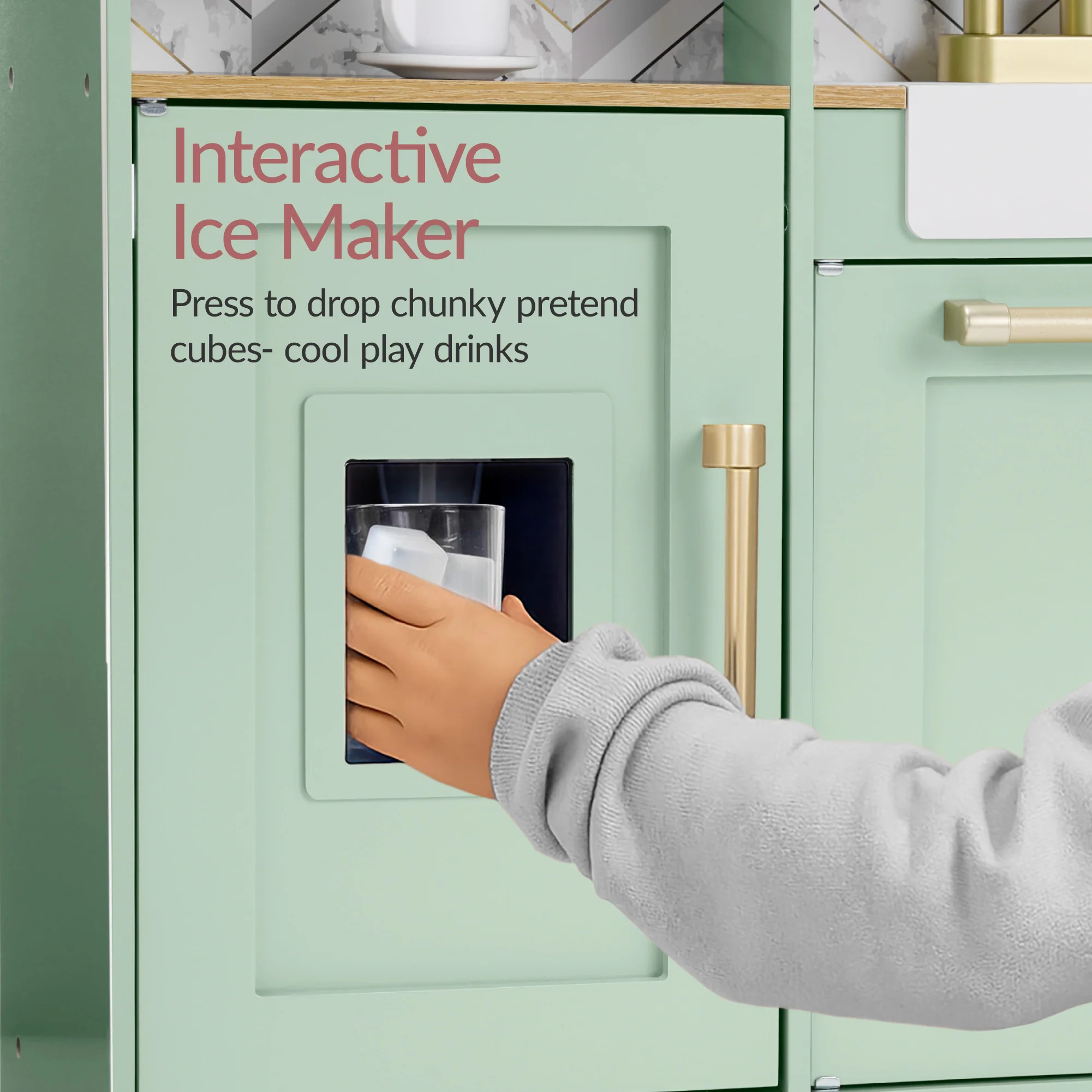 Pretend Play Kitchen with Espresso Machine - Image 15