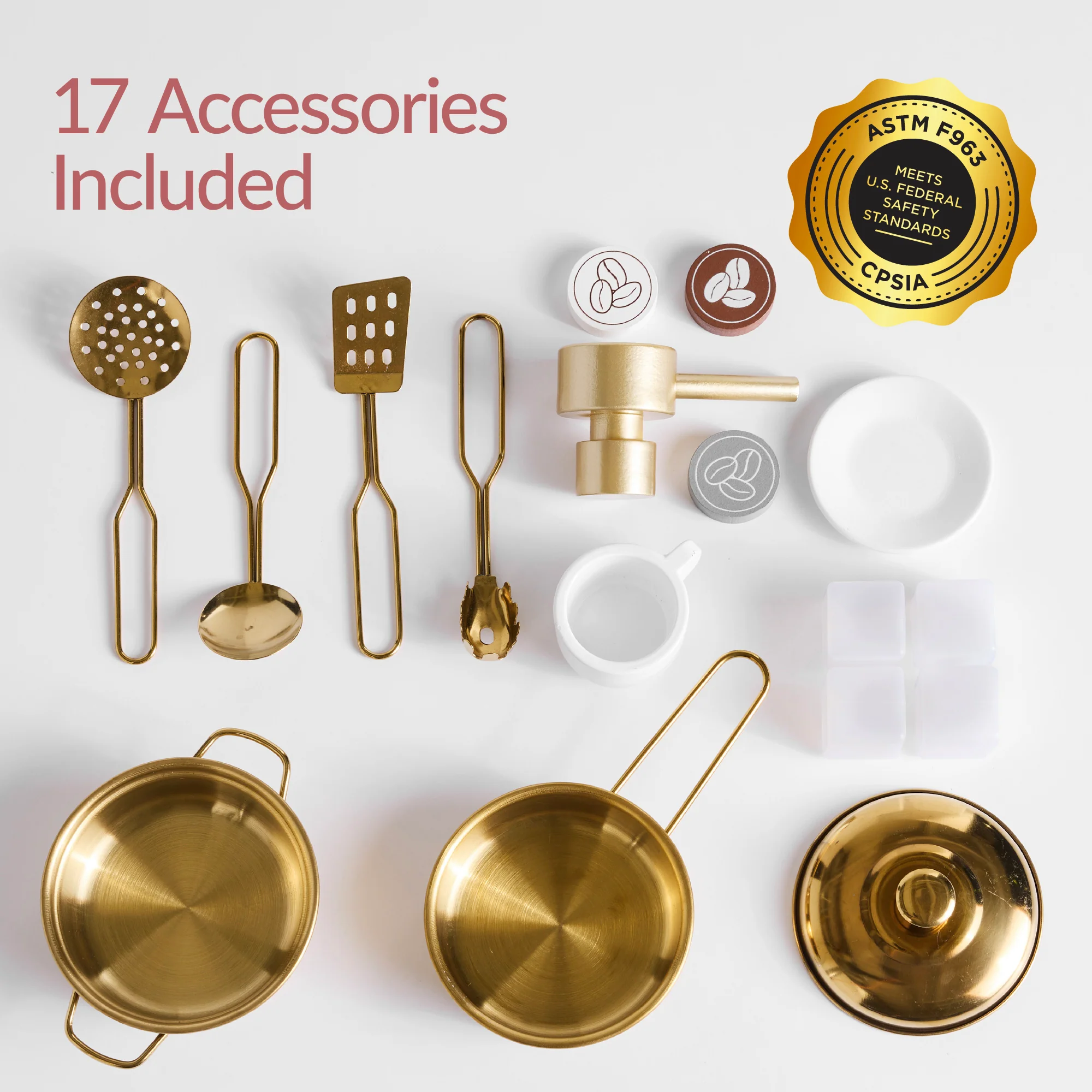Pretend Play Kitchen with Espresso Machine - Image 8