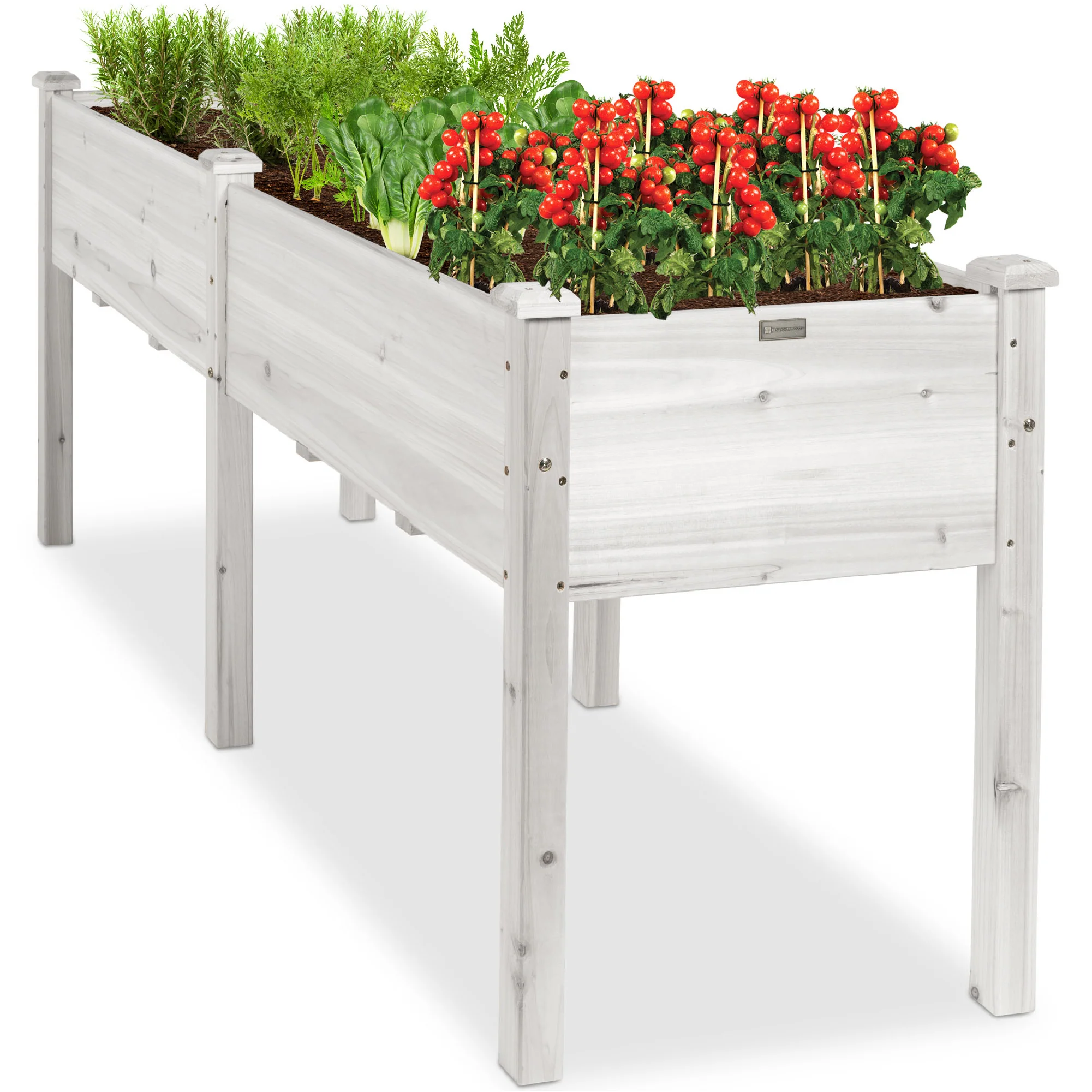 Raised Garden Bed, Elevated Wood Garden Planter Stand - 72x24x30in - Image 8