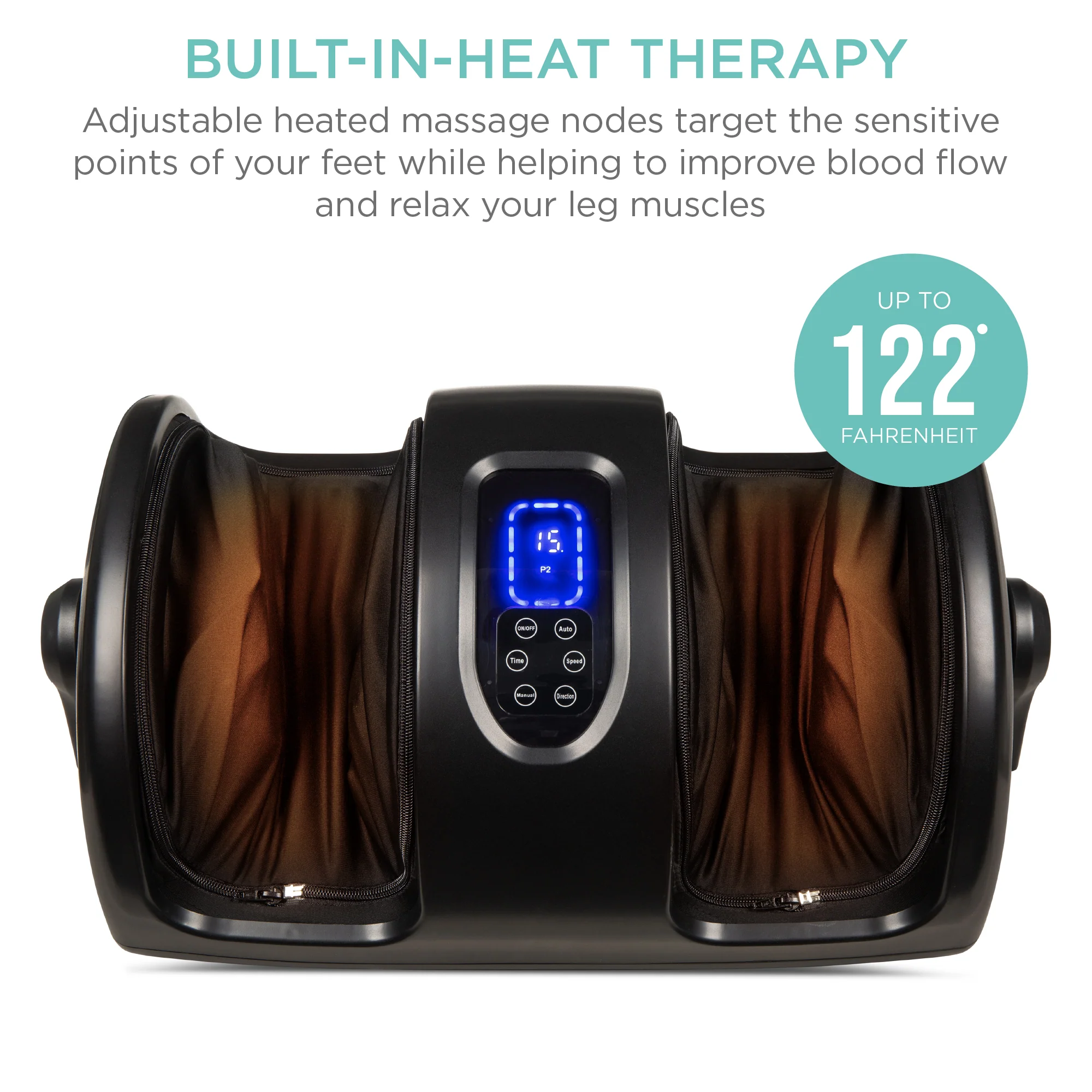 Reflexology Shiatsu Foot Massager w/ High-Intensity Rollers, Remote Control - Image 10
