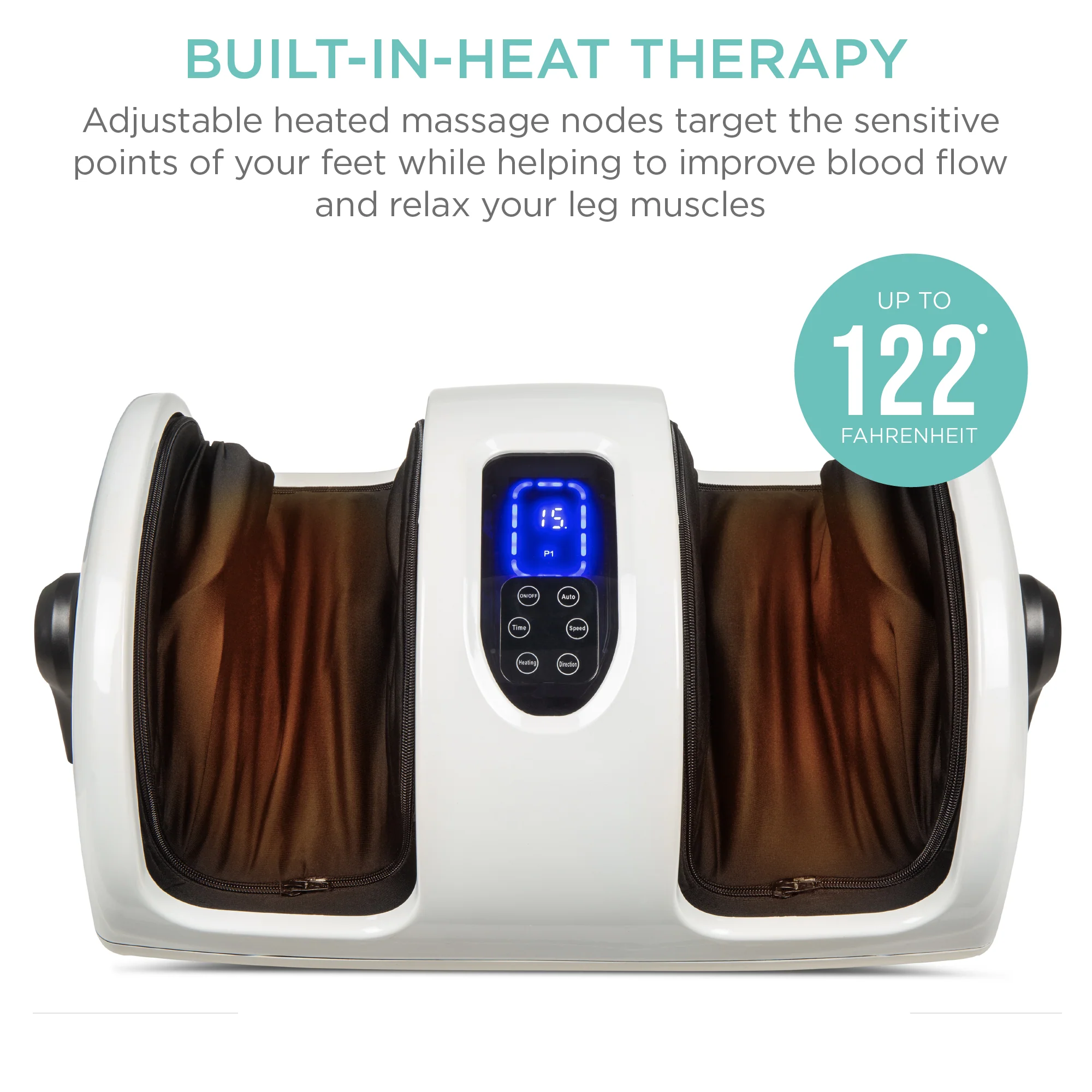 Reflexology Shiatsu Foot Massager w/ High-Intensity Rollers, Remote Control - Image 17