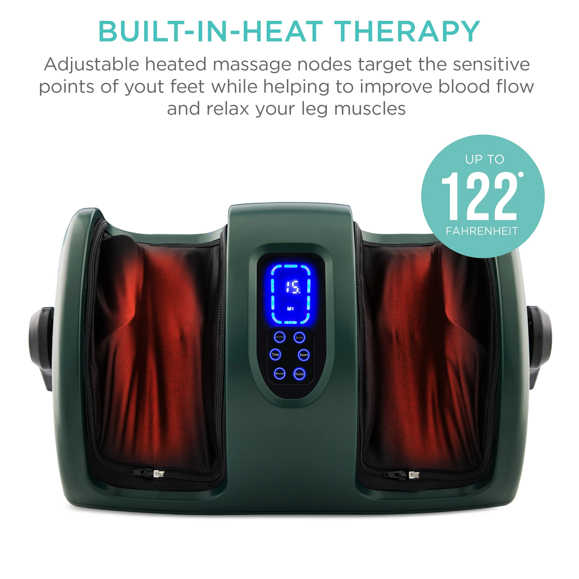 Reflexology Shiatsu Foot Massager w/ High-Intensity Rollers, Remote Control - Image 66