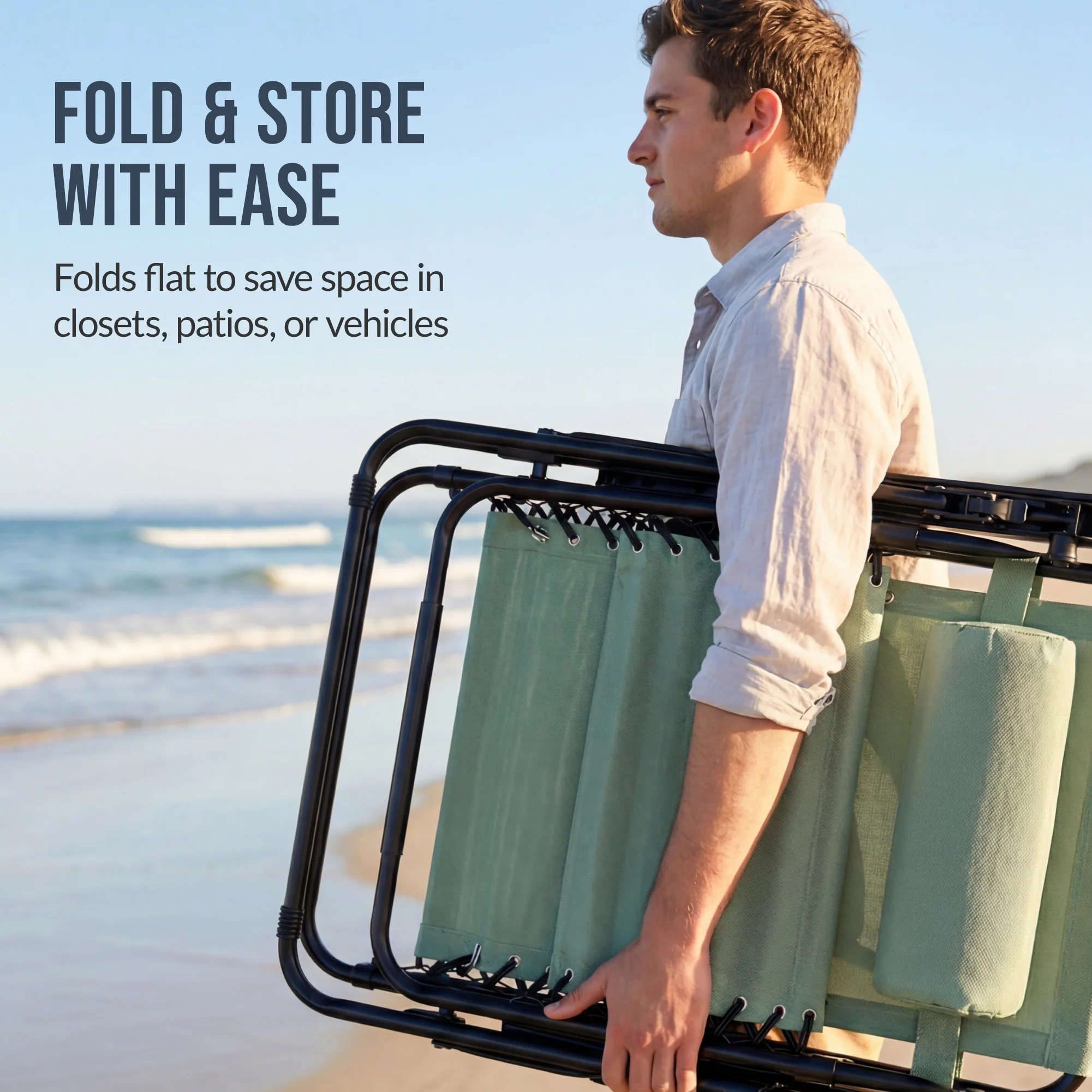 Set of 2 Extra Wide Adjustable Zero Gravity Patio Chair Recliners - Image 103