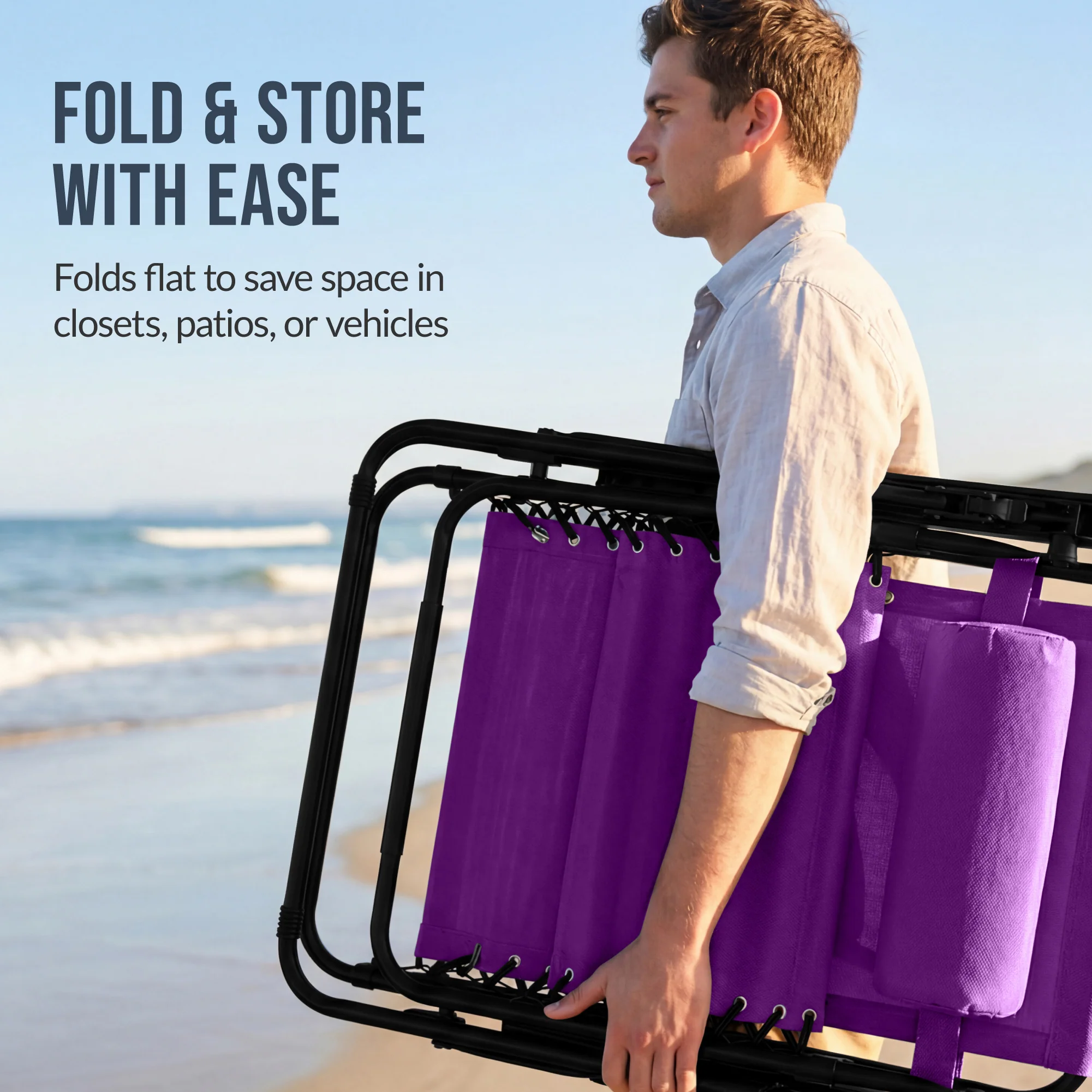 Set of 2 Extra Wide Adjustable Zero Gravity Patio Chair Recliners - Image 167