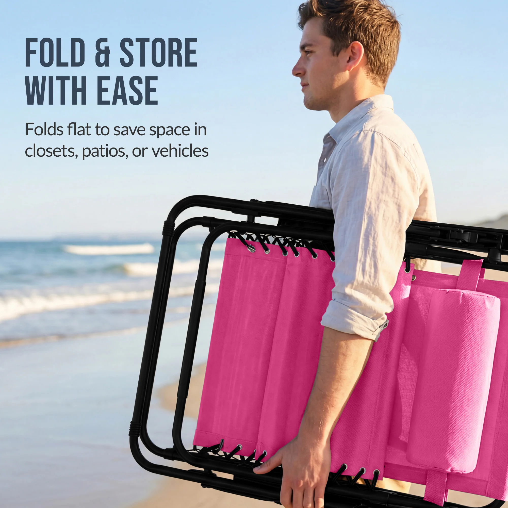 Set of 2 Extra Wide Adjustable Zero Gravity Patio Chair Recliners - Image 191
