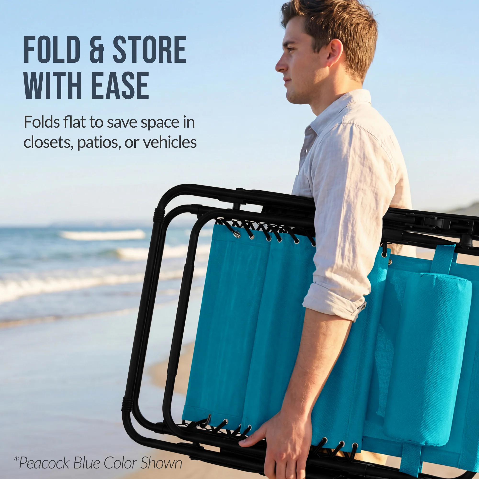 Set of 2 Extra Wide Adjustable Zero Gravity Patio Chair Recliners - Image 31