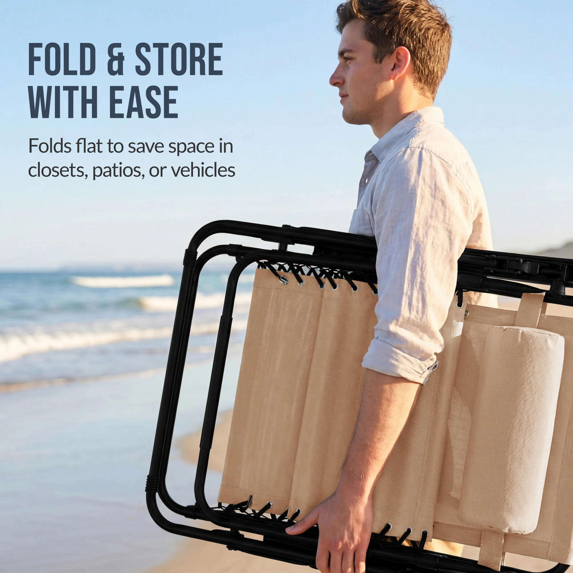 Set of 2 Extra Wide Adjustable Zero Gravity Patio Chair Recliners - Image 71