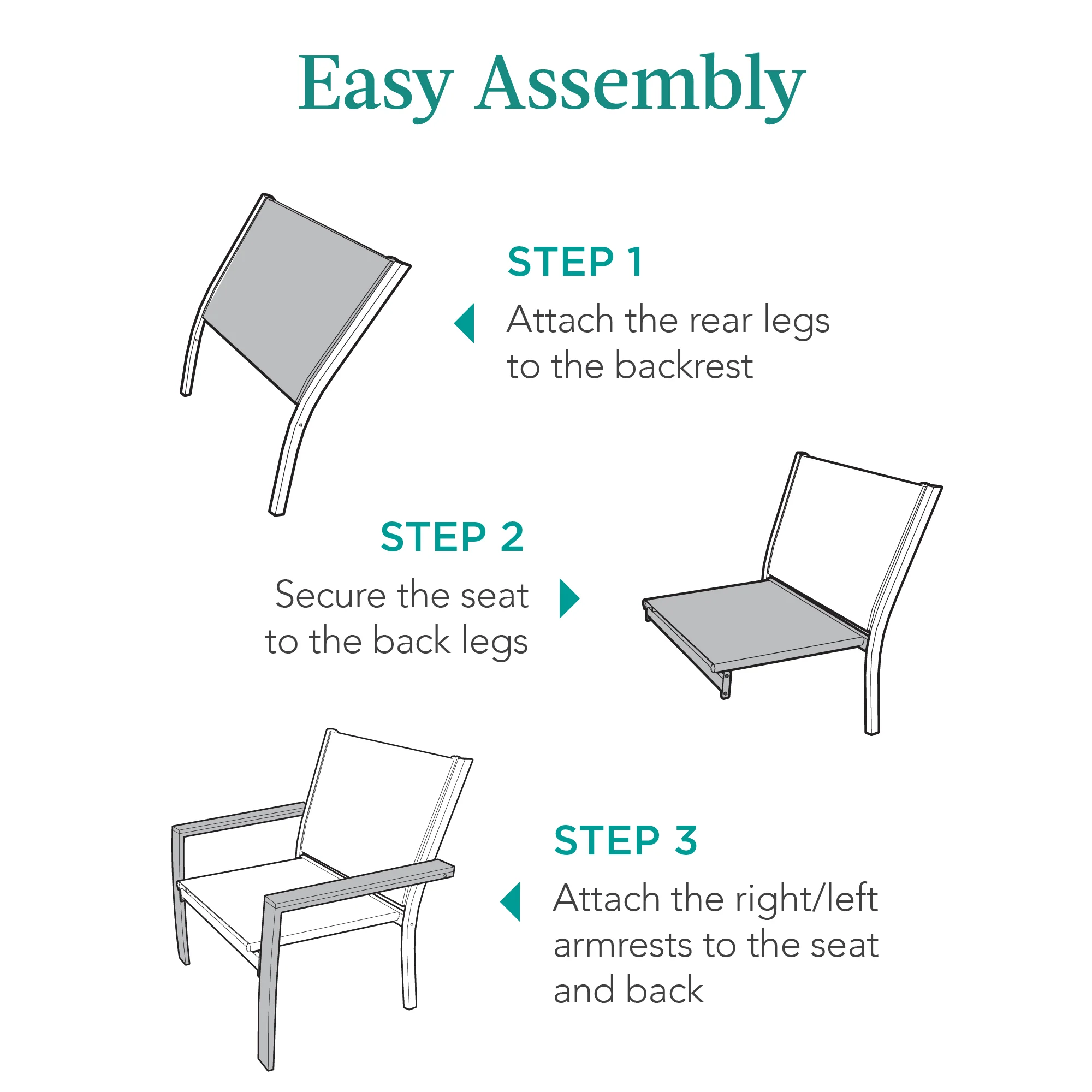 Set of 2 Stackable Textilene Chairs w/ Armrests, Dining Accent Furniture - Image 38