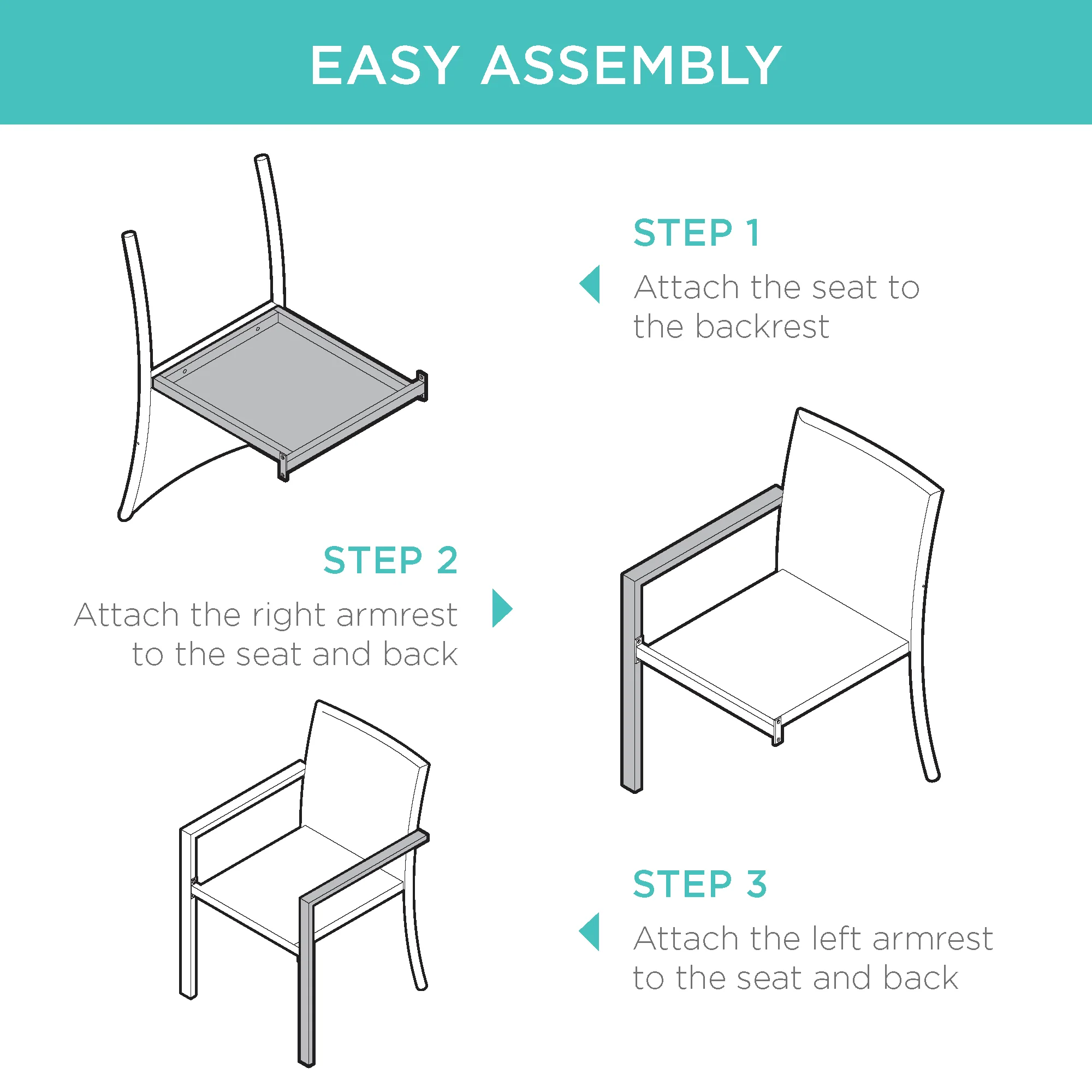 Set of 2 Stackable Wicker Chairs w/ Armrests, Steel Accent Furniture - Image 13
