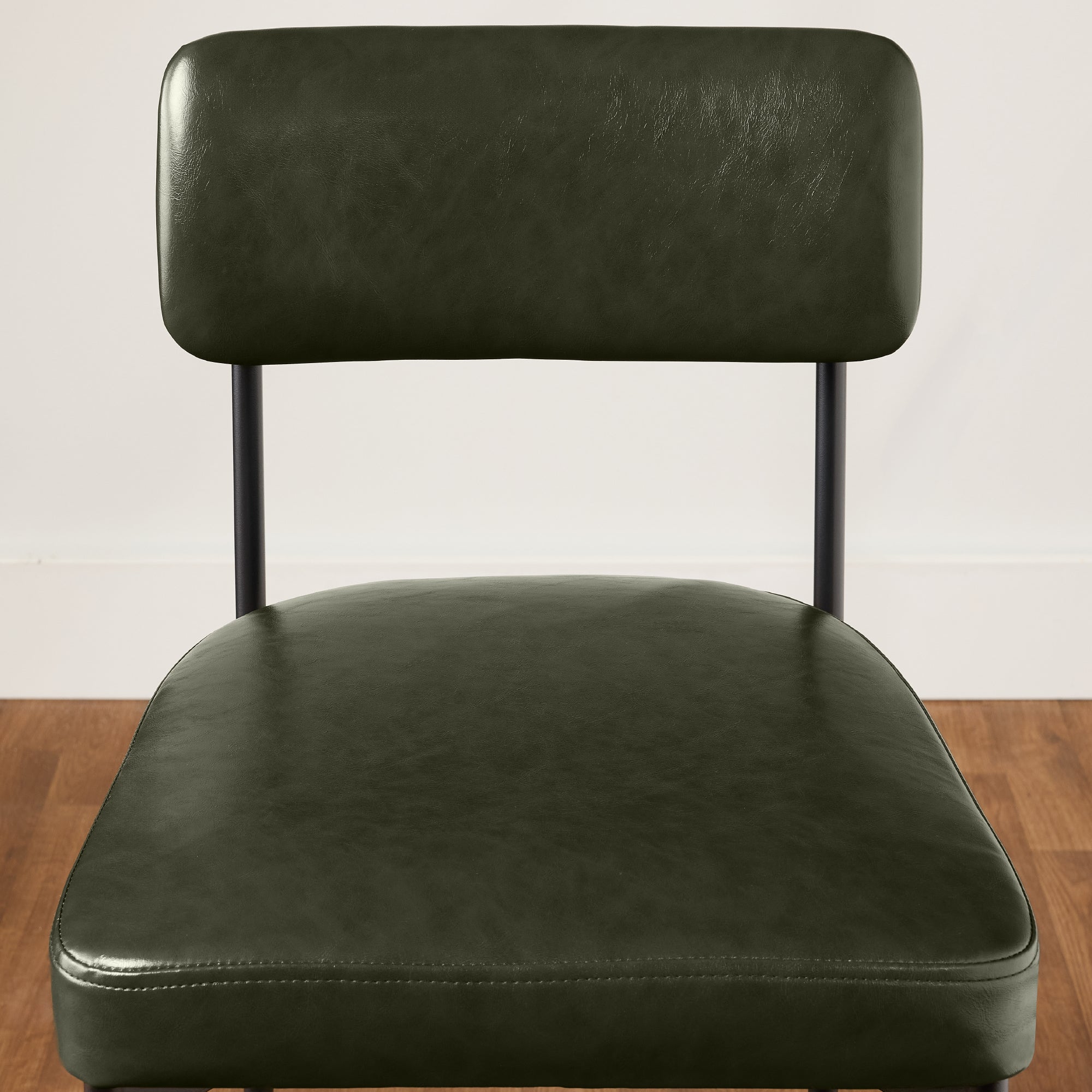Set of 3 Armless Counter Height Bar Stools, Modern PU Faux Leather Stools - Image 18