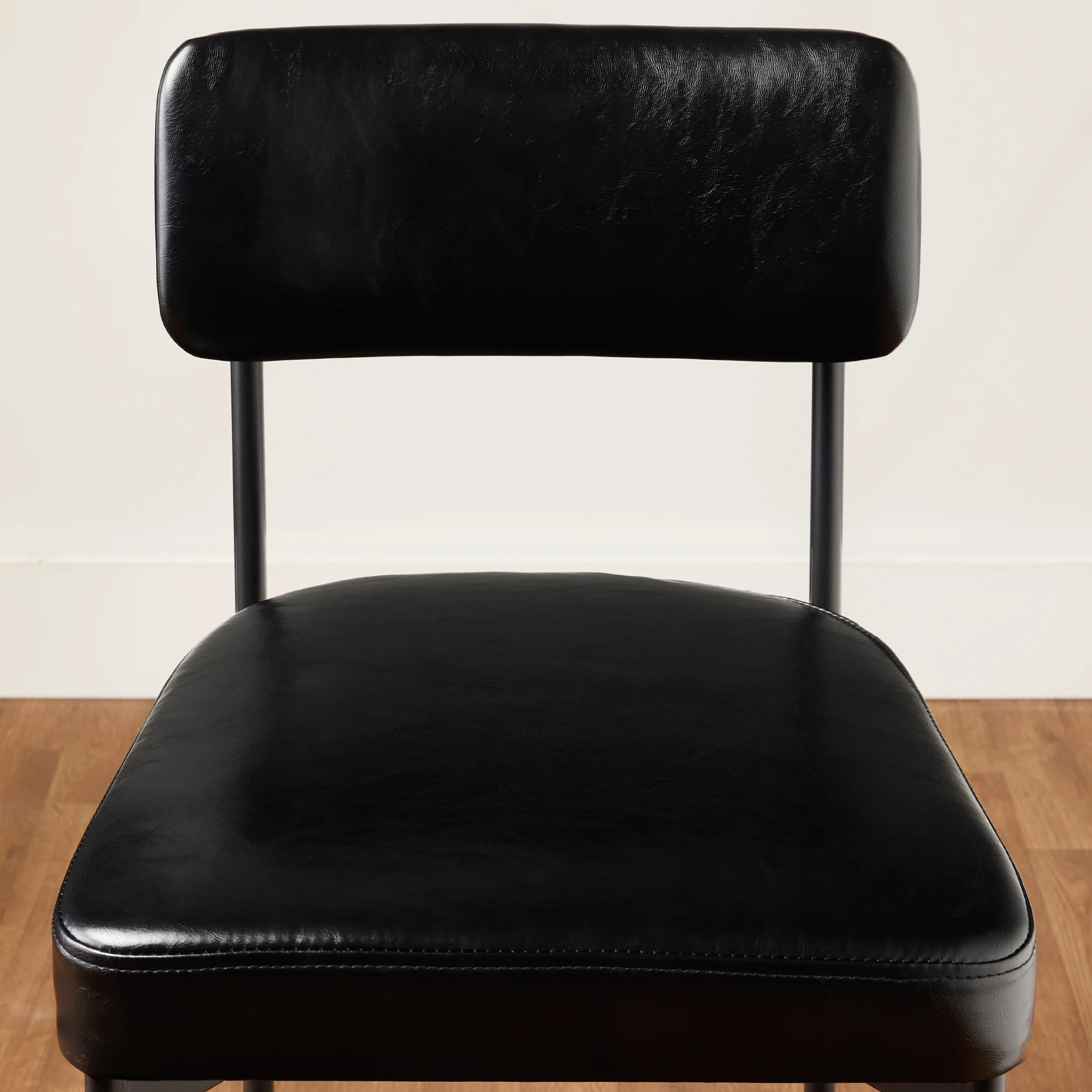 Set of 3 Armless Counter Height Bar Stools, Modern PU Faux Leather Stools - Image 27