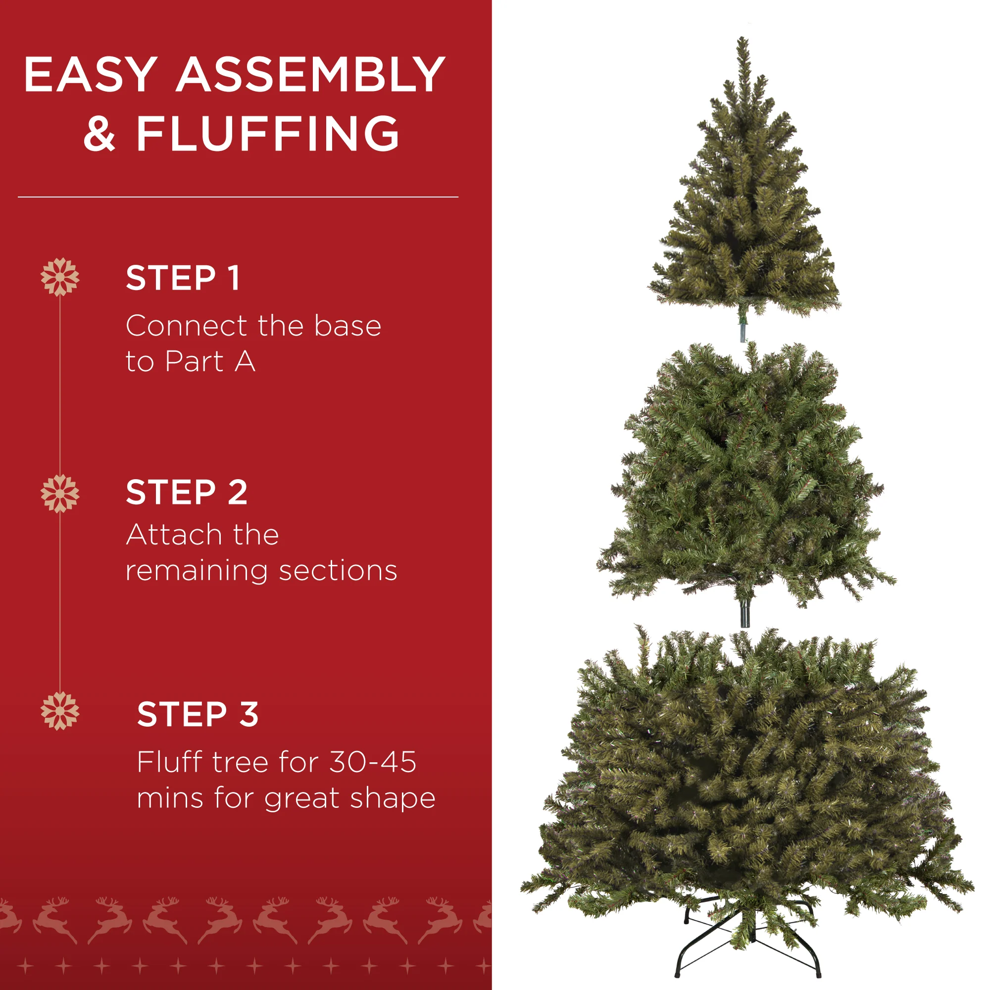 Unlit Artificial Green Spruce Christmas Tree, w/Easy Assembly - Image 26