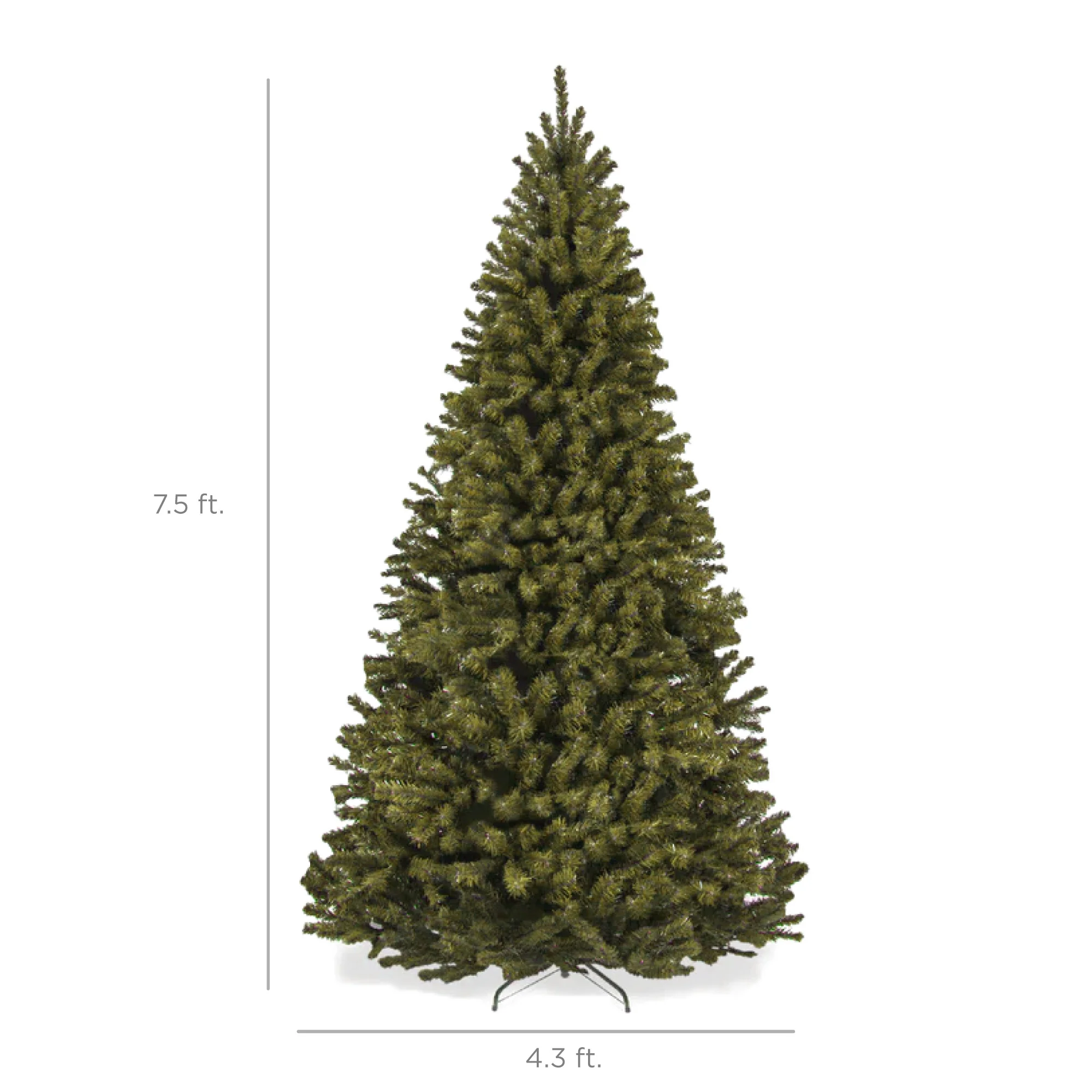 Unlit Artificial Green Spruce Christmas Tree, w/Easy Assembly - Image 9