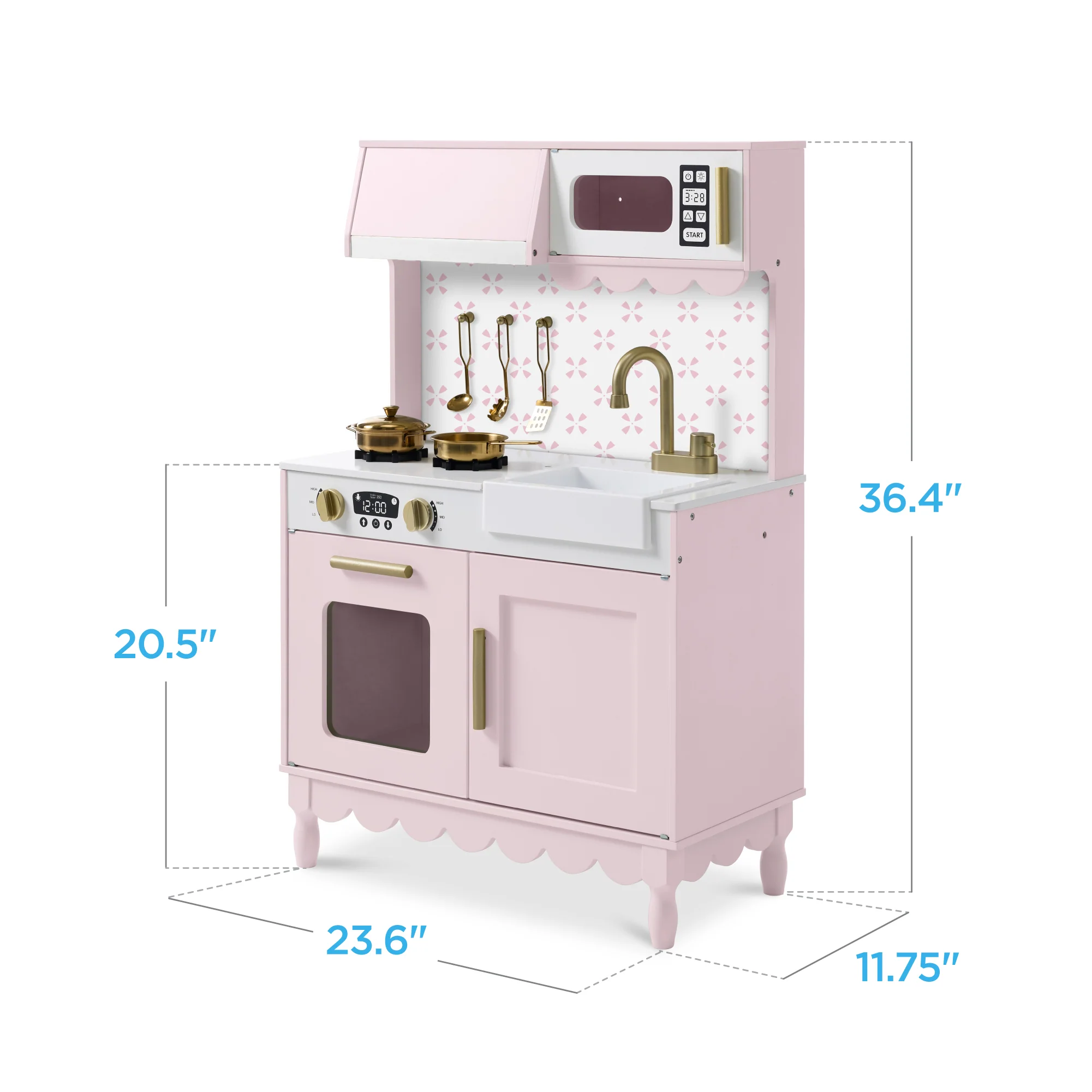 Toddler Kitchen Playset - Pretend Cooking Set - Image 11