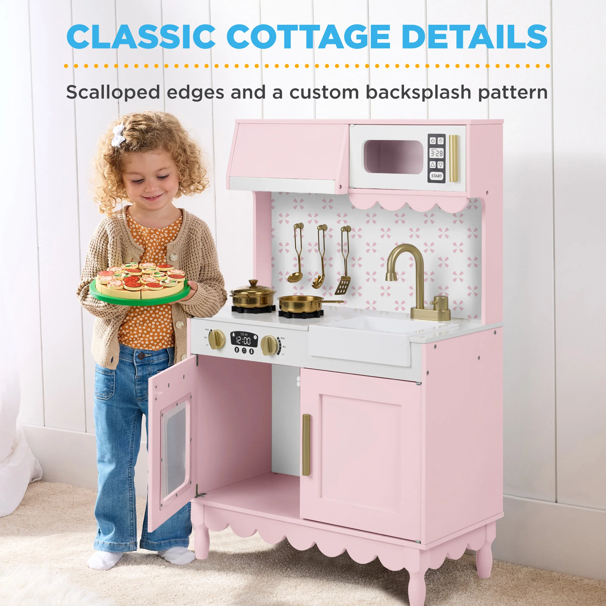 Toddler Kitchen Playset - Pretend Cooking Set - Image 13