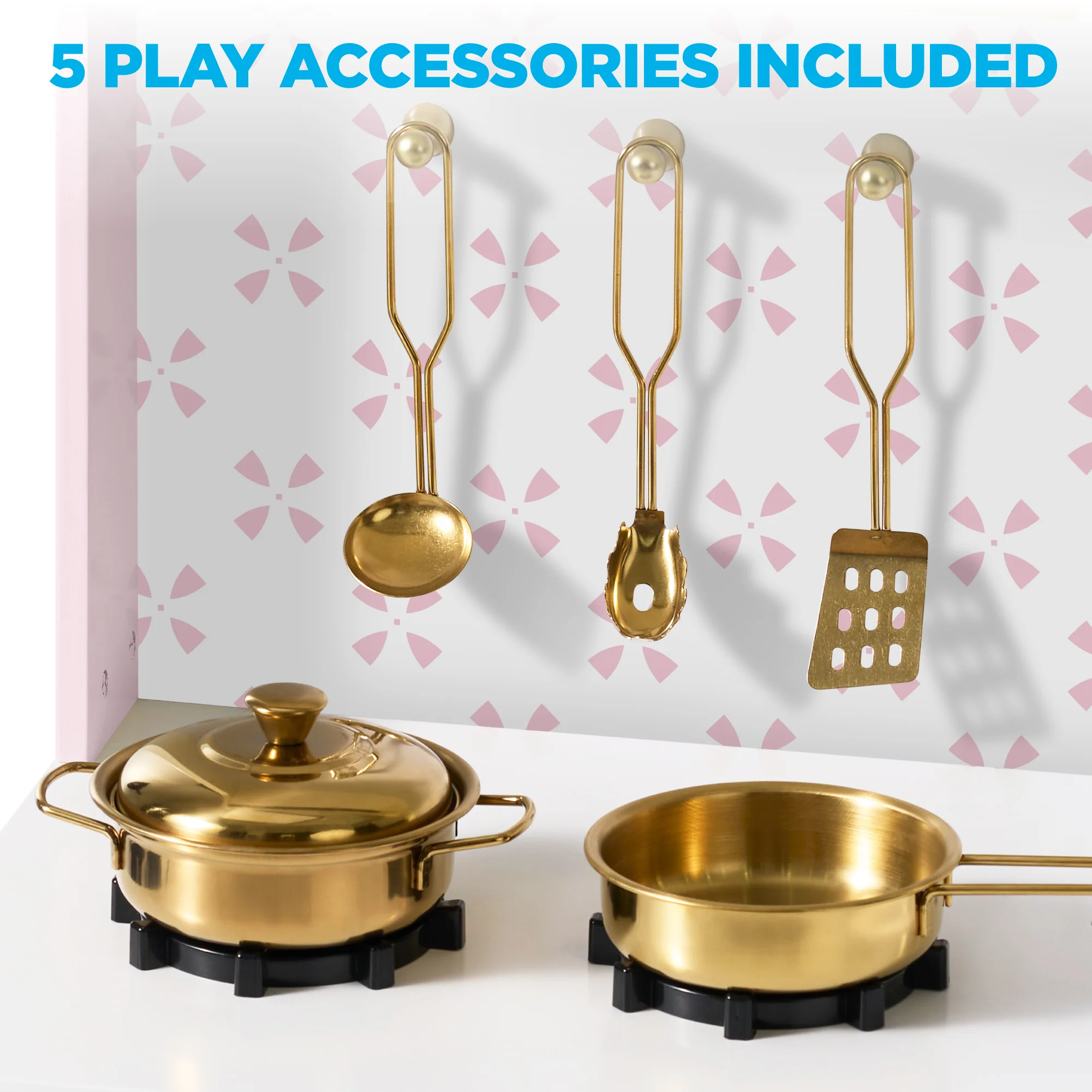 Toddler Kitchen Playset - Pretend Cooking Set - Image 16