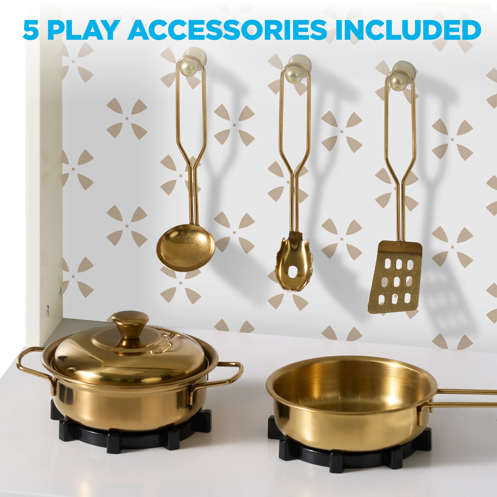 Toddler Kitchen Playset - Pretend Cooking Set - Image 25